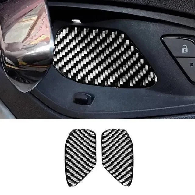 Real carbon fiber door speaker grille covers for American muscle cars and trucks