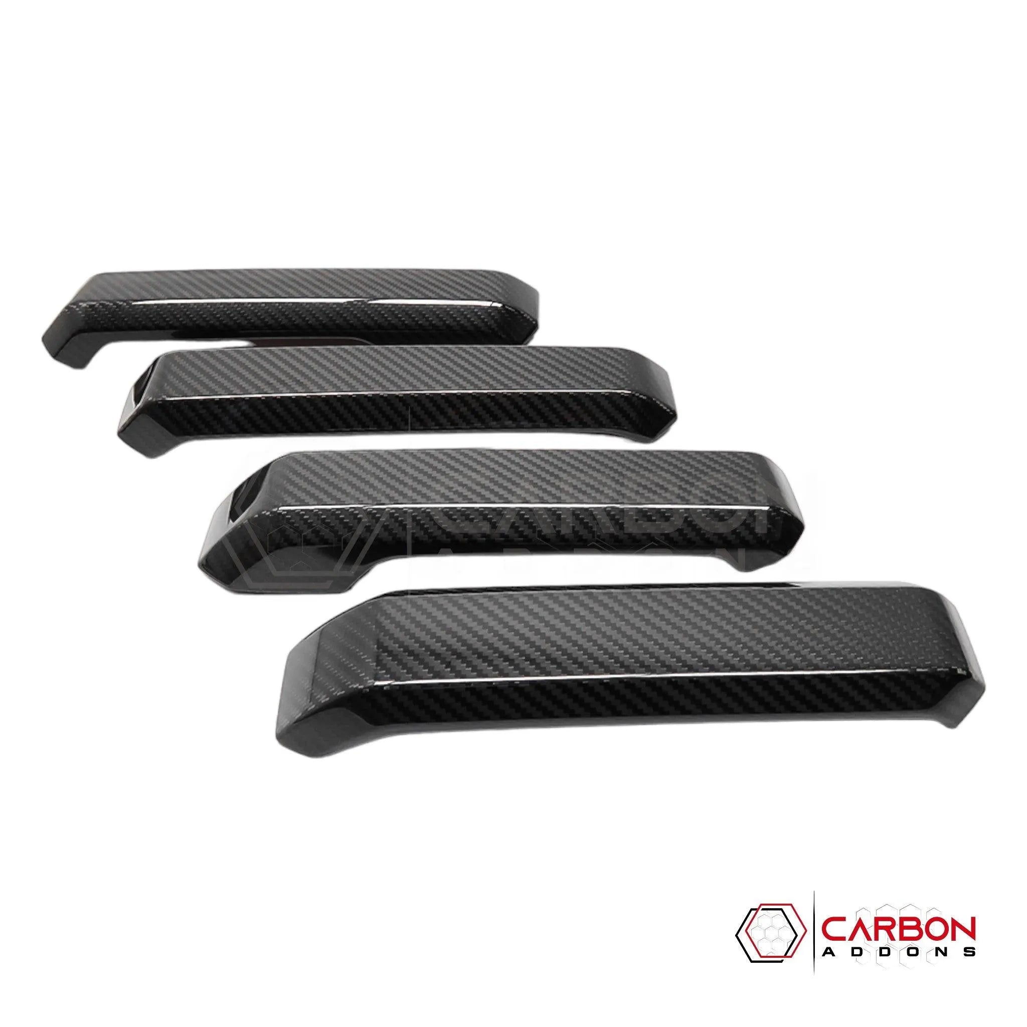Ford F150 2015-2020 Interior Door Handle Hard Carbon Fiber Cover Carbon