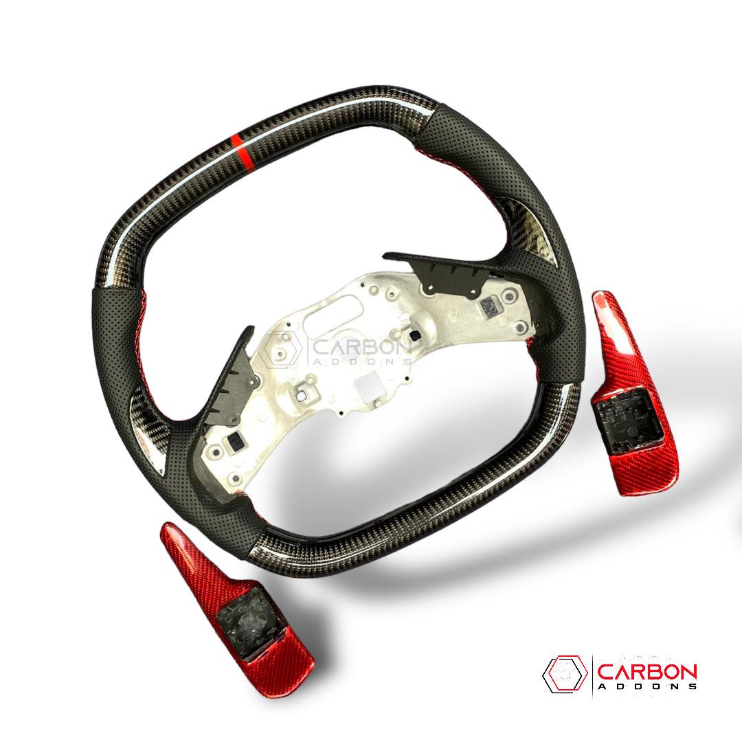 [Core Only] C8 Corvette 2020+ Customizable Carbon Fiber Steering Wheel - carbonaddons Carbon Fiber Parts, Accessories, Upgrades, Mods