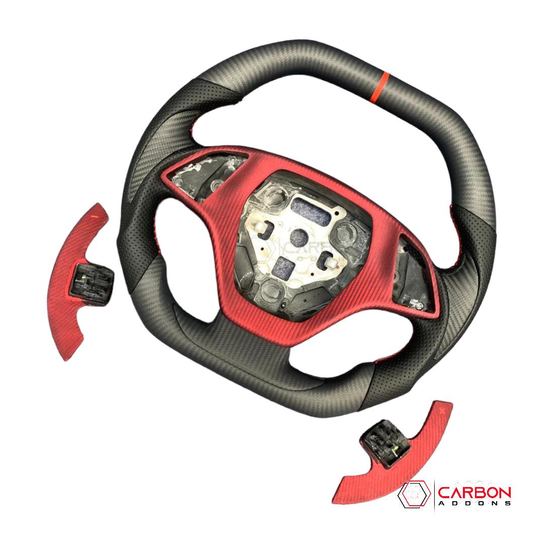 [Core Only] Custom Carbon Fiber Steering Wheel C7 Corvette Stingray/Z06/Grand Sport 2014-2019 - carbonaddons Carbon Fiber Parts, Accessories, Upgrades, Mods