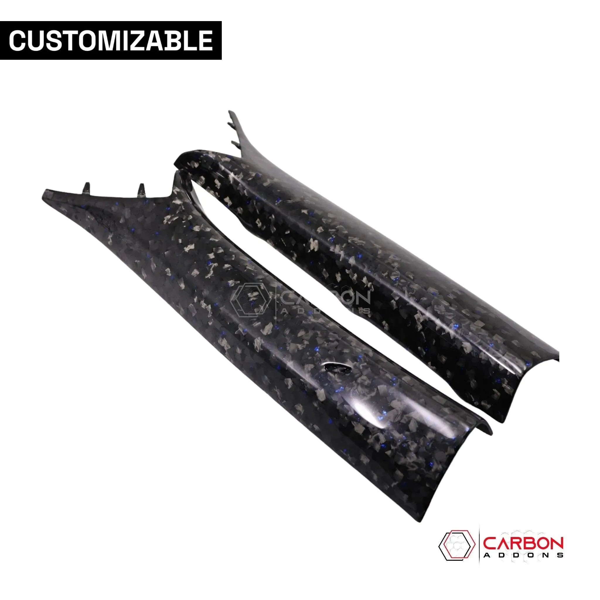 Custom Carbon Fiber Interior A-Pillars trim for 2016-2024 Chevy Camaro - carbonaddons Carbon Fiber Parts, Accessories, Upgrades, Mods