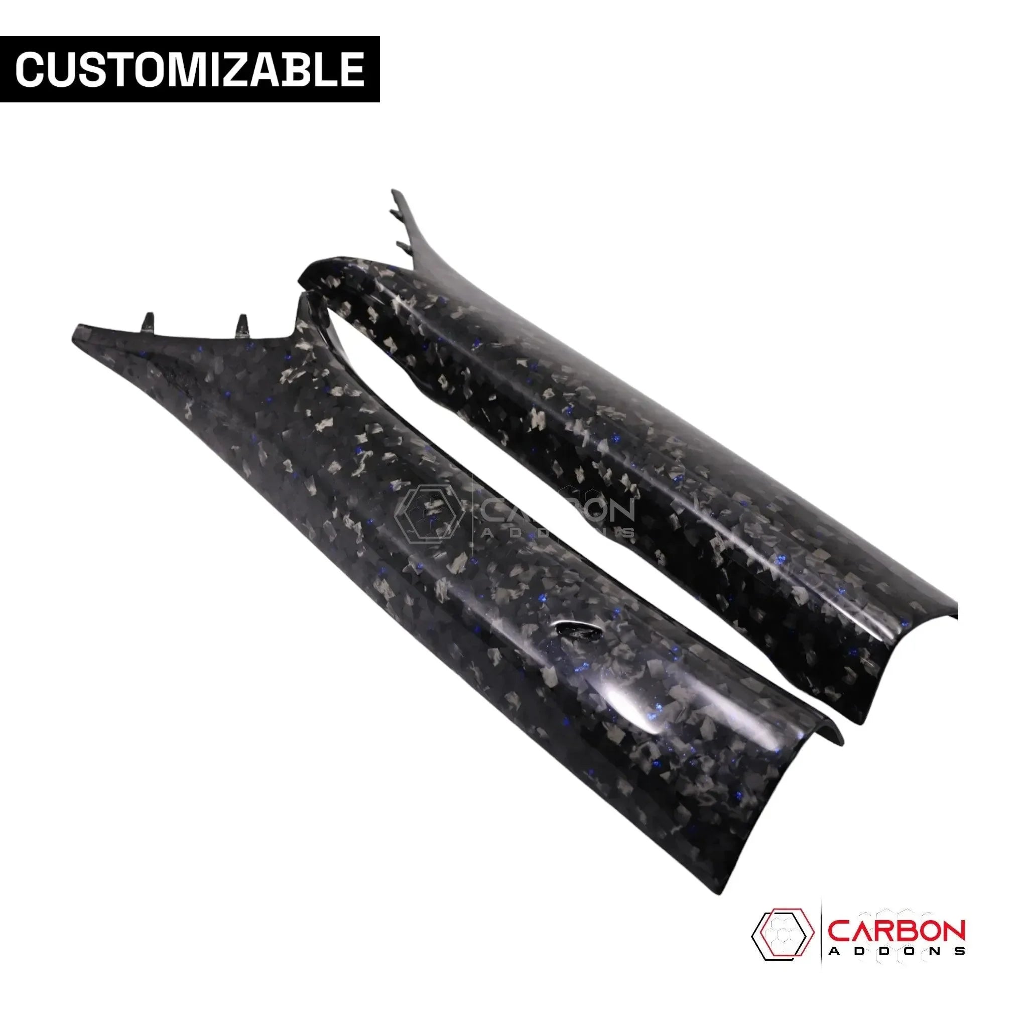 Custom Carbon Fiber Interior A-Pillars trim for 2016-2024 Chevy Camaro - carbonaddons Carbon Fiber Parts, Accessories, Upgrades, Mods
