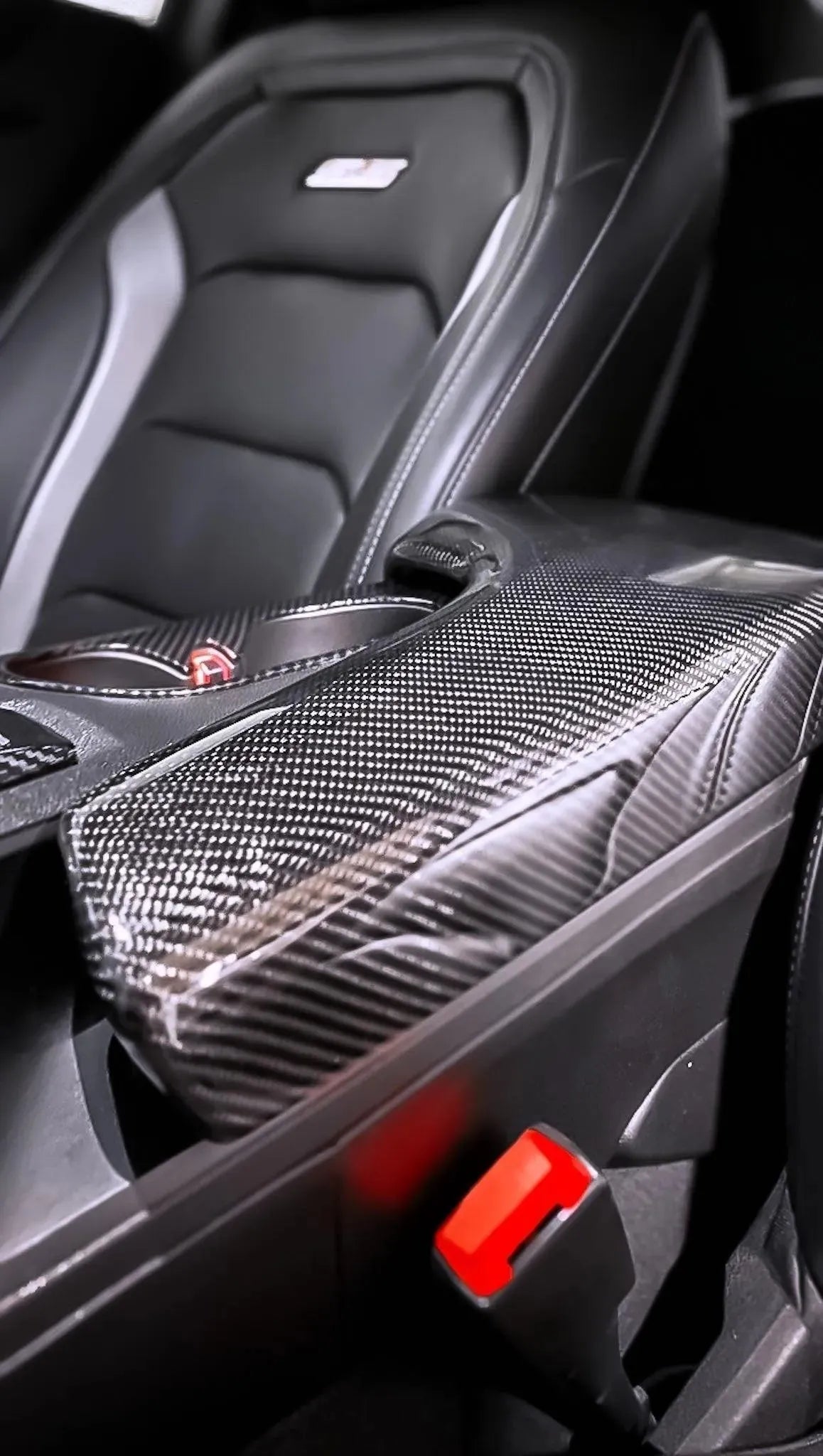 Customizable 2016-2024 Camaro Carbon Fiber Center Console Arm Rest - carbonaddons Carbon Fiber Parts, Accessories, Upgrades, Mods
