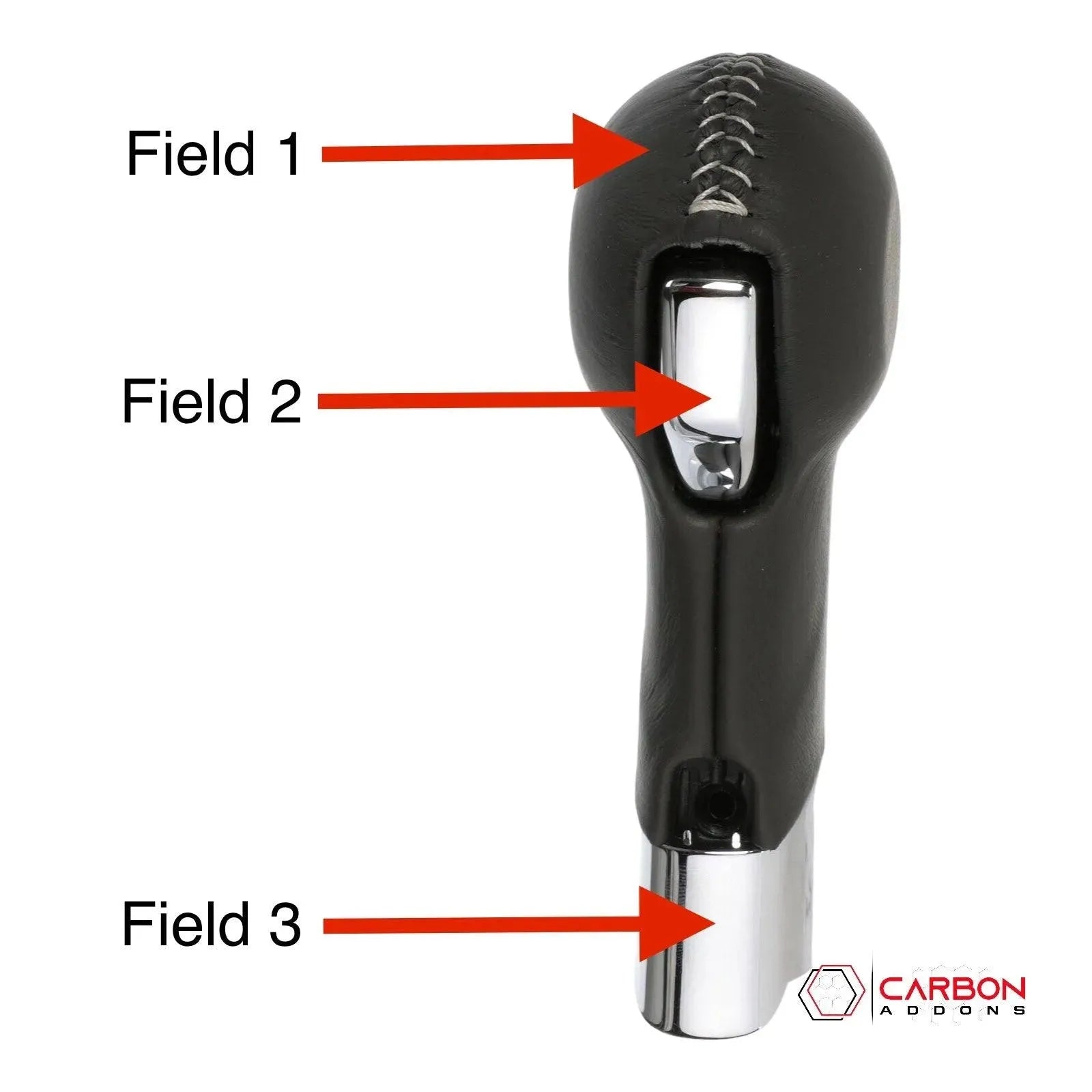 Customizable Carbon Fiber Automatic Shift Knob for 2010-2015 Chevy Camaro - carbonaddons Carbon Fiber Parts, Accessories, Upgrades, Mods