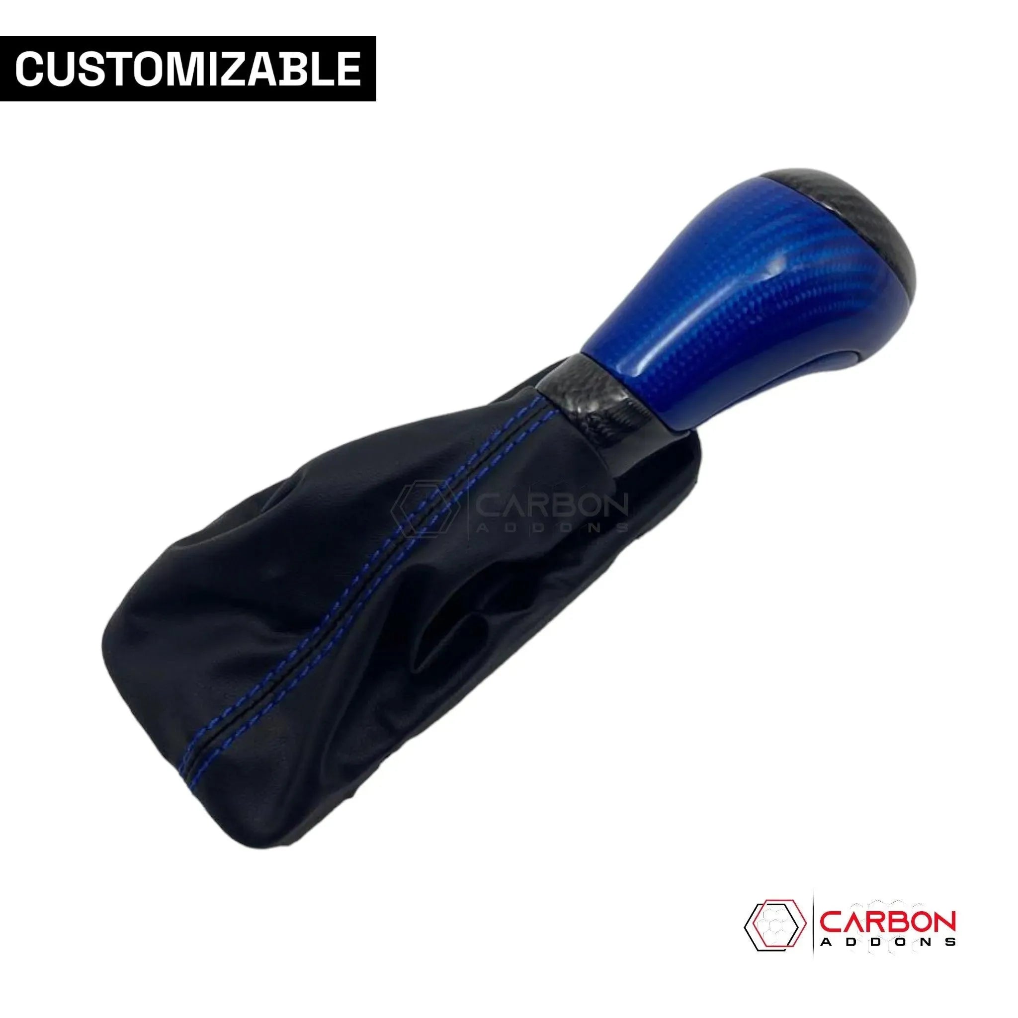 Customizable Carbon Fiber Automatic Shift Knob for 2016-2024 Chevy Camaro - carbonaddons Carbon Fiber Parts, Accessories, Upgrades, Mods