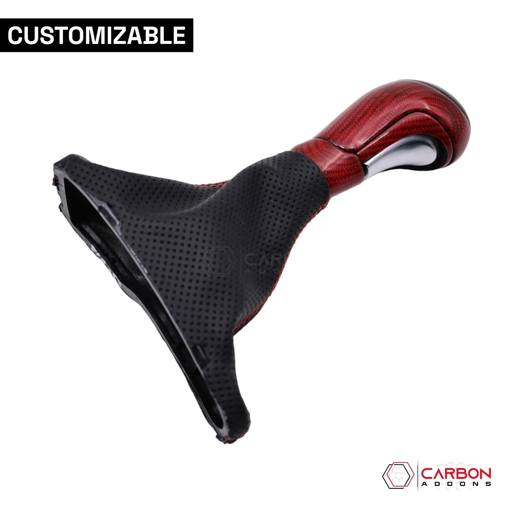Customizable Carbon Fiber Automatic Shift Knob for 2016-2024 Chevy Camaro - carbonaddons Carbon Fiber Parts, Accessories, Upgrades, Mods