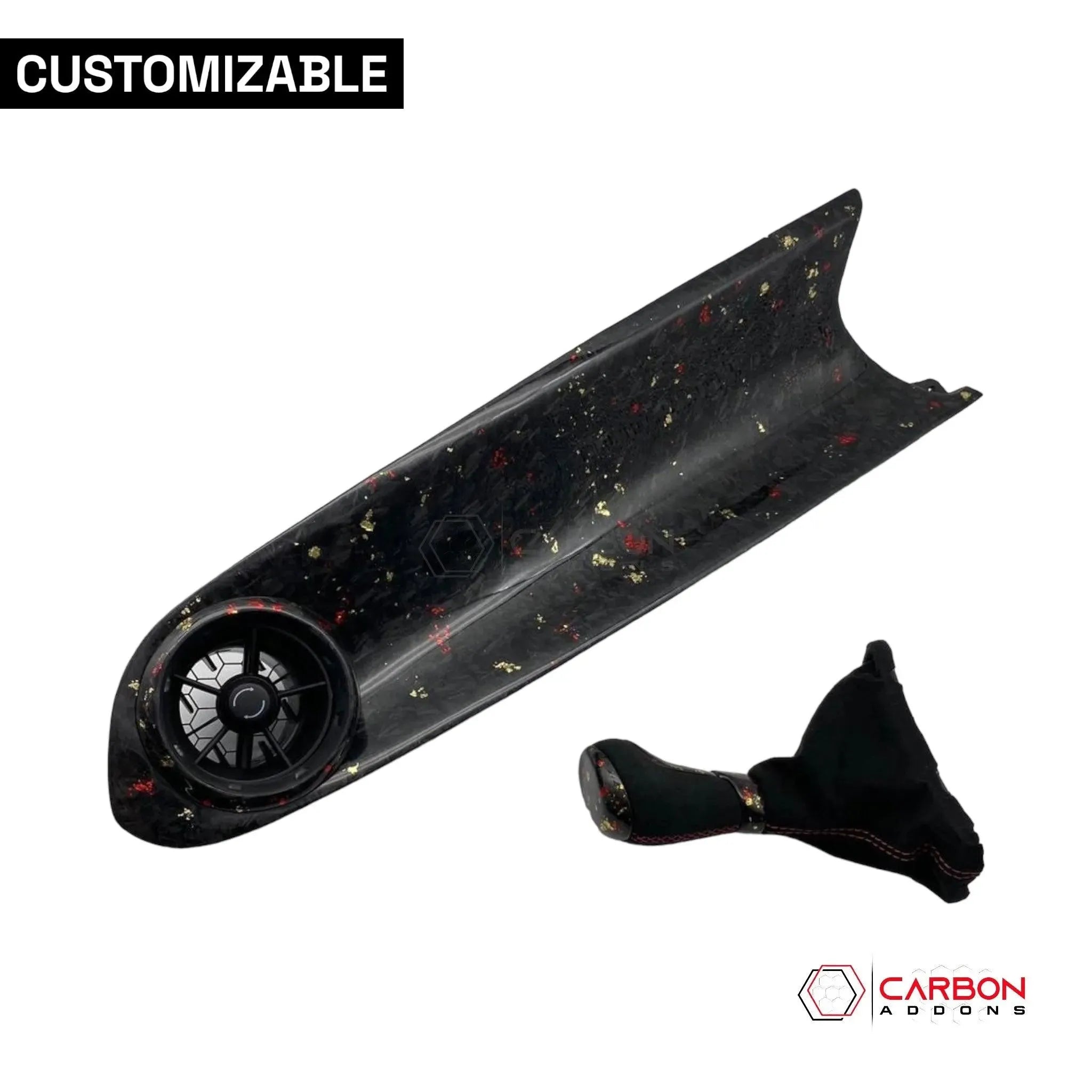 Customizable Carbon Fiber Automatic Shift Knob for 2016-2024 Chevy Camaro - carbonaddons Carbon Fiber Parts, Accessories, Upgrades, Mods