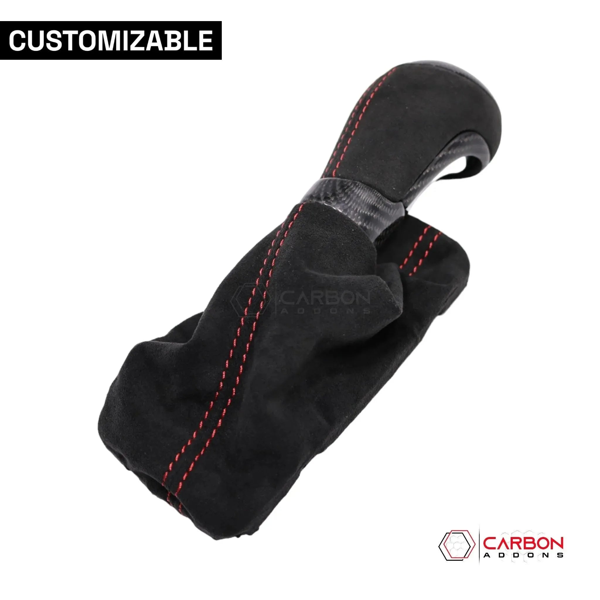 Customizable Carbon Fiber Automatic Shift Knob for 2016-2024 Chevy Camaro - carbonaddons Carbon Fiber Parts, Accessories, Upgrades, Mods