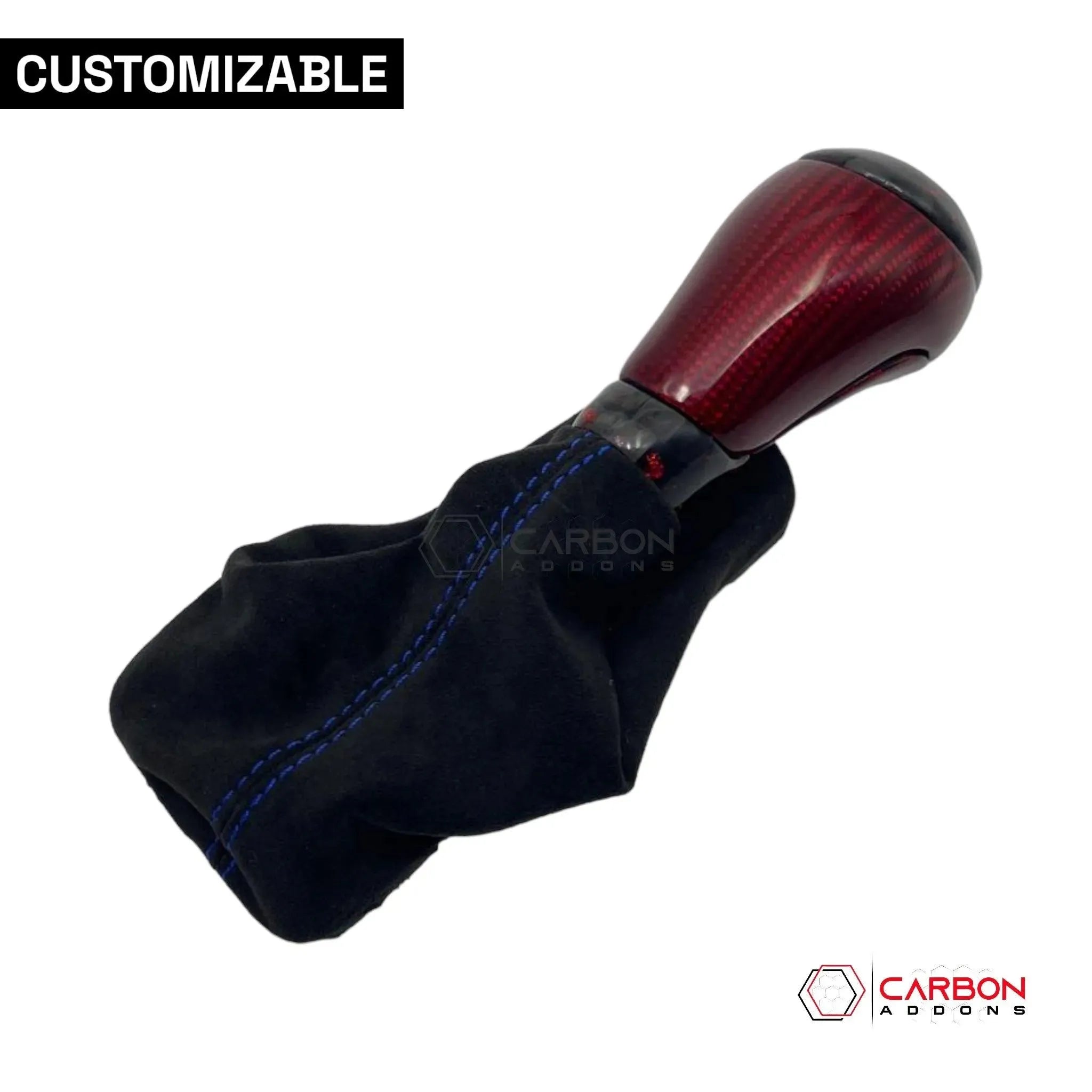 Customizable Carbon Fiber Automatic Shift Knob for 2016-2024 Chevy Camaro - carbonaddons Carbon Fiber Parts, Accessories, Upgrades, Mods