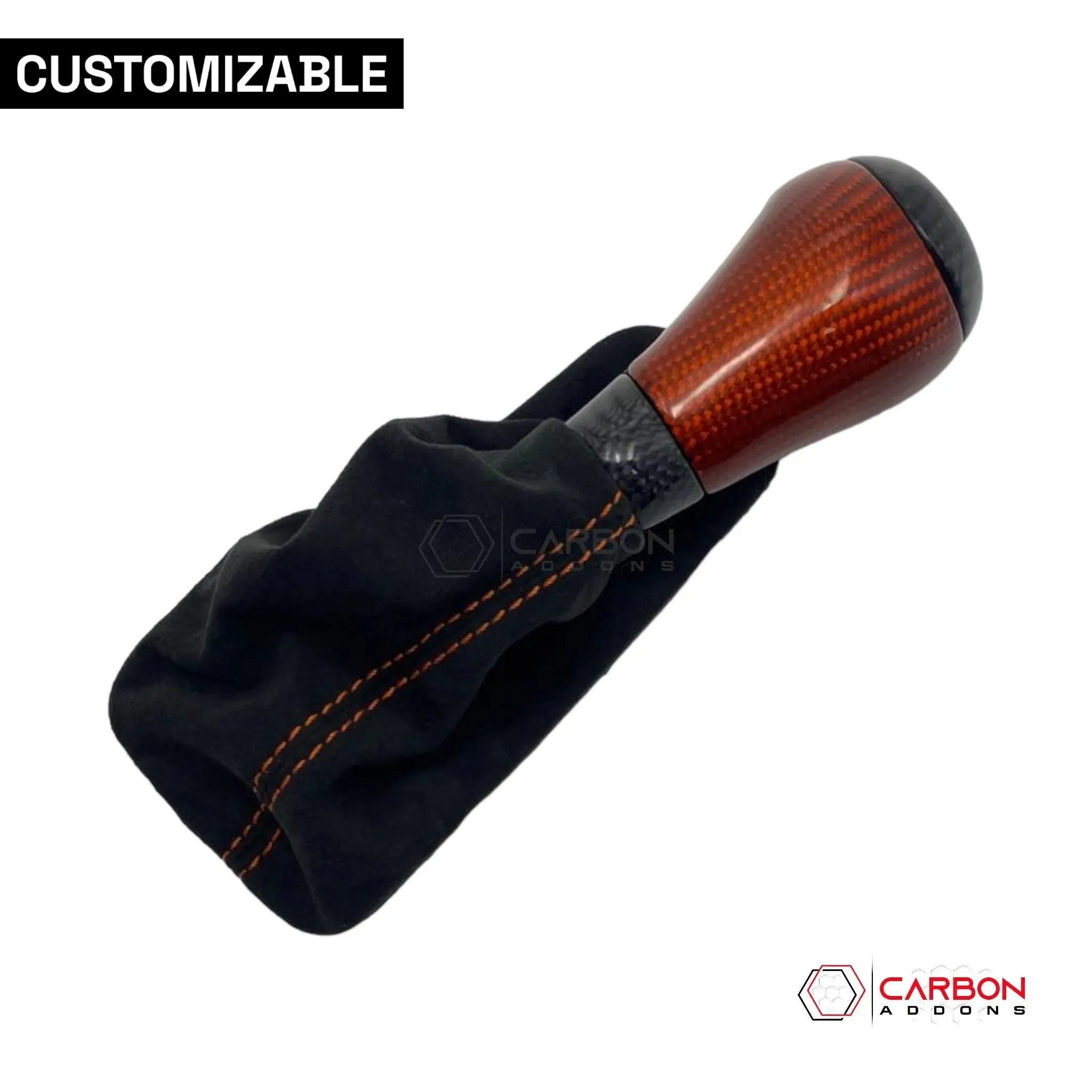 Customizable Carbon Fiber Automatic Shift Knob for 2016-2024 Chevy Camaro - carbonaddons Carbon Fiber Parts, Accessories, Upgrades, Mods