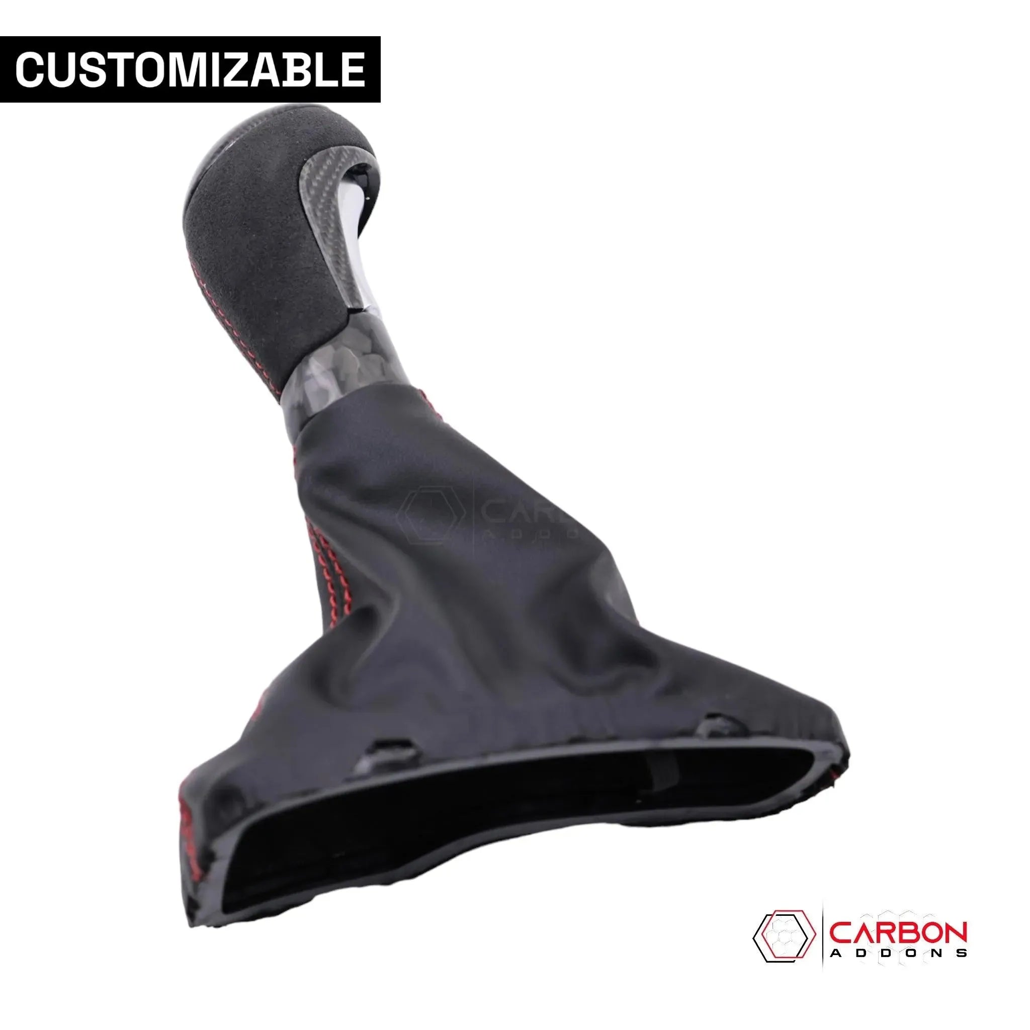 Customizable Carbon Fiber Automatic Shift Knob for 2016-2024 Chevy Camaro - carbonaddons Carbon Fiber Parts, Accessories, Upgrades, Mods