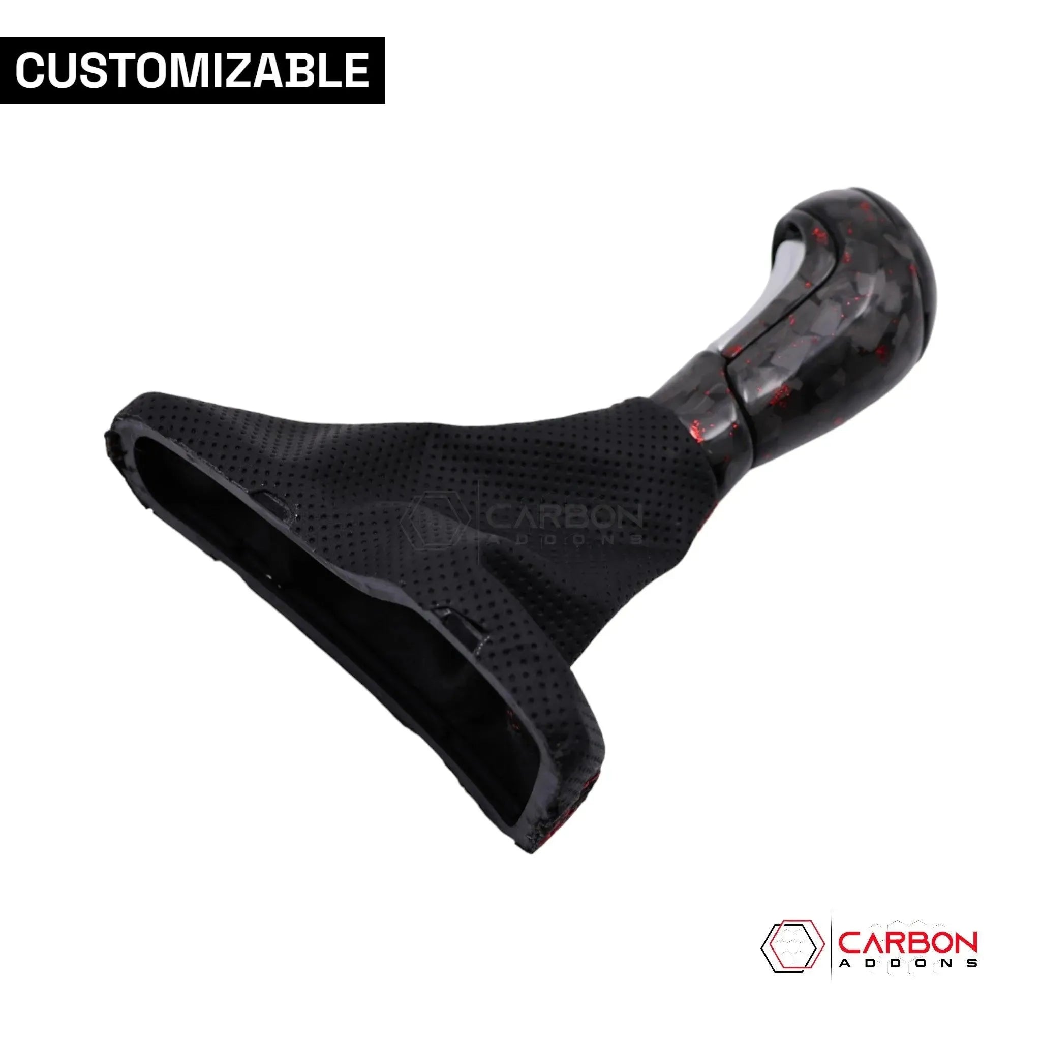 Customizable Carbon Fiber Automatic Shift Knob for 2016-2024 Chevy Camaro - carbonaddons Carbon Fiber Parts, Accessories, Upgrades, Mods