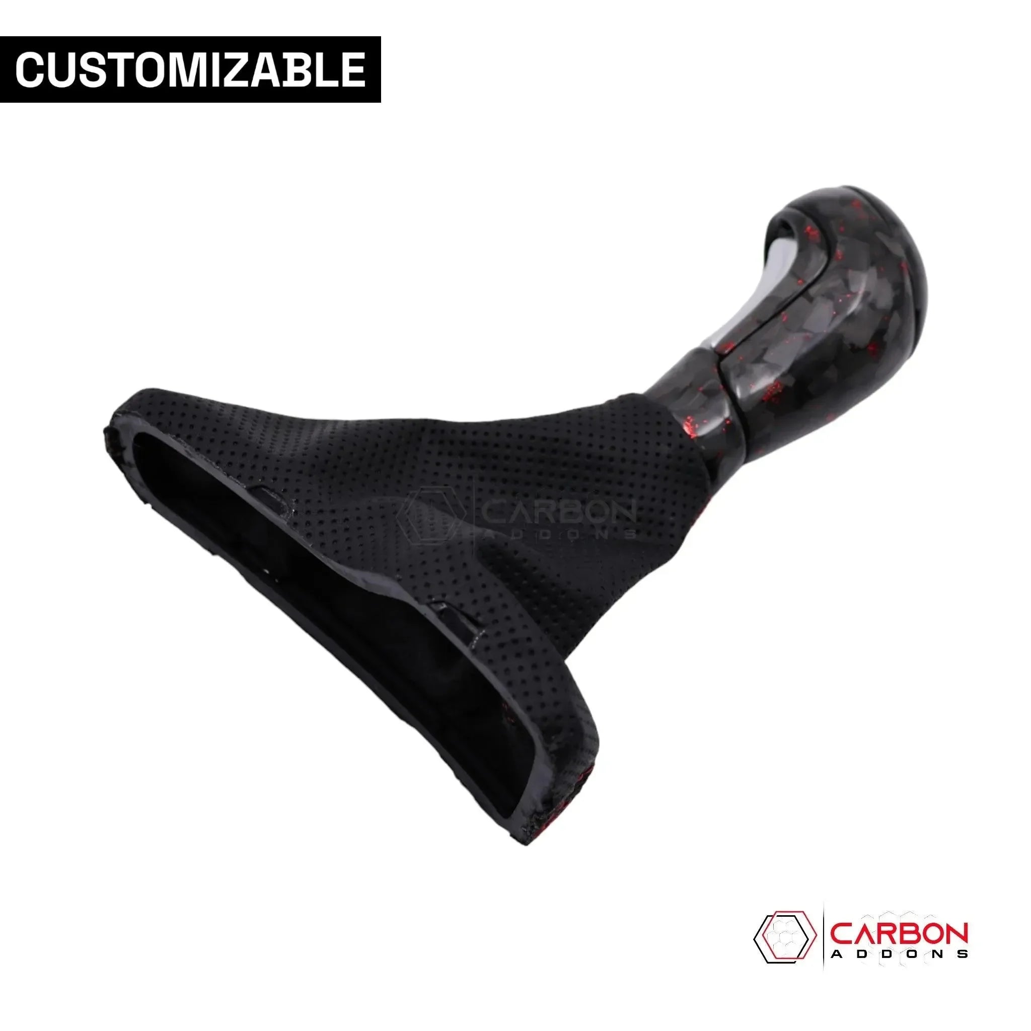 Customizable Carbon Fiber Automatic Shift Knob for 2016-2024 Chevy Camaro - carbonaddons Carbon Fiber Parts, Accessories, Upgrades, Mods