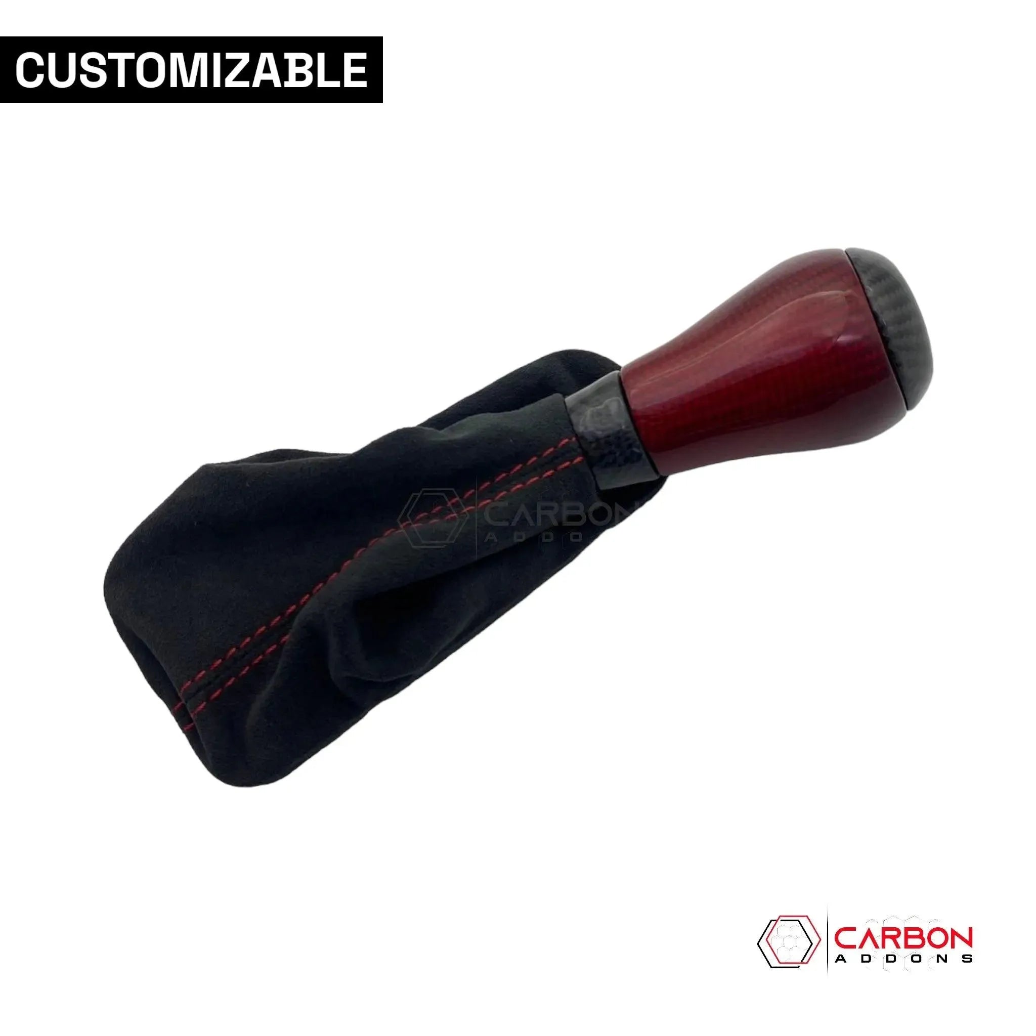 Customizable Carbon Fiber Automatic Shift Knob for 2016-2024 Chevy Camaro - carbonaddons Carbon Fiber Parts, Accessories, Upgrades, Mods