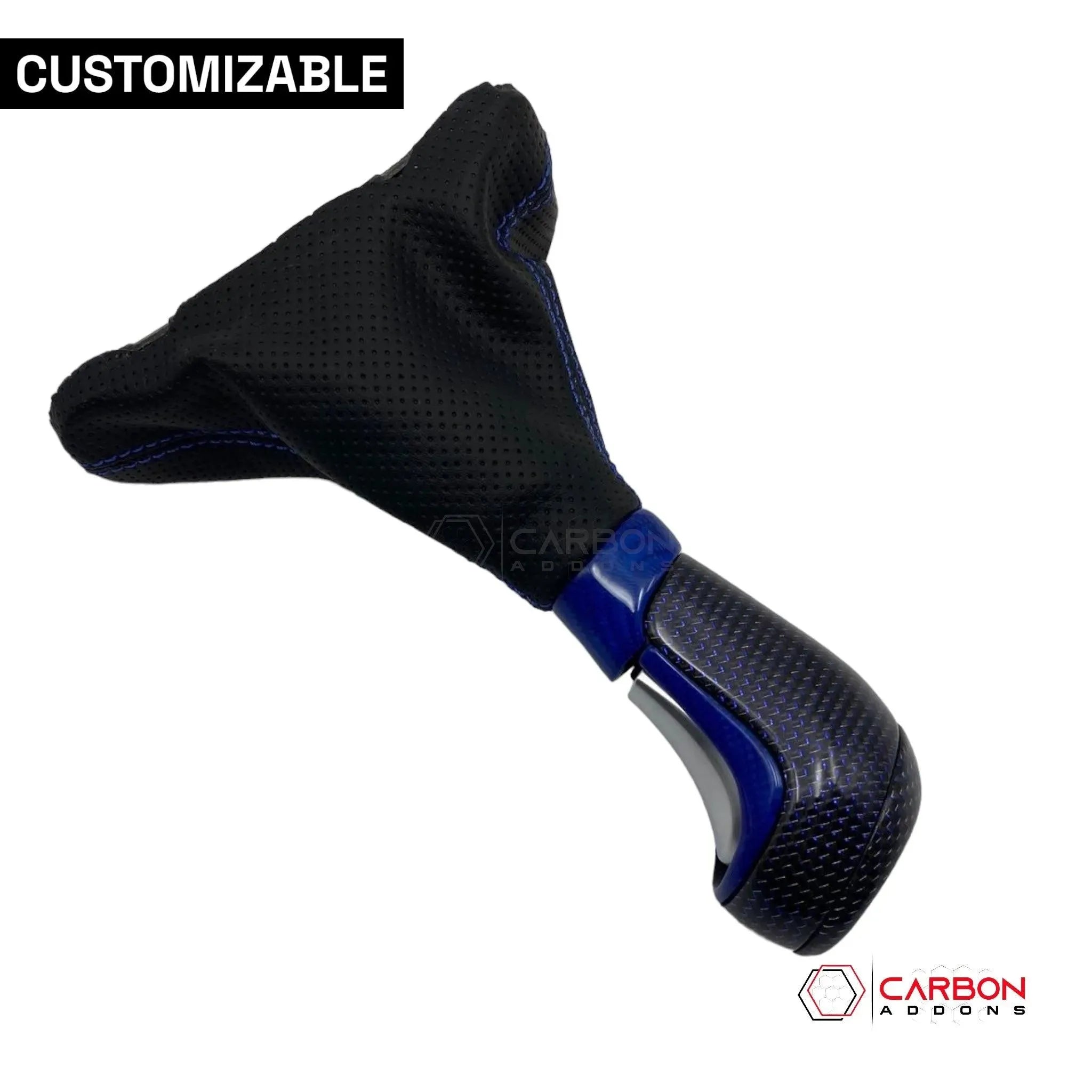 Customizable Carbon Fiber Automatic Shift Knob for 2016-2024 Chevy Camaro - carbonaddons Carbon Fiber Parts, Accessories, Upgrades, Mods