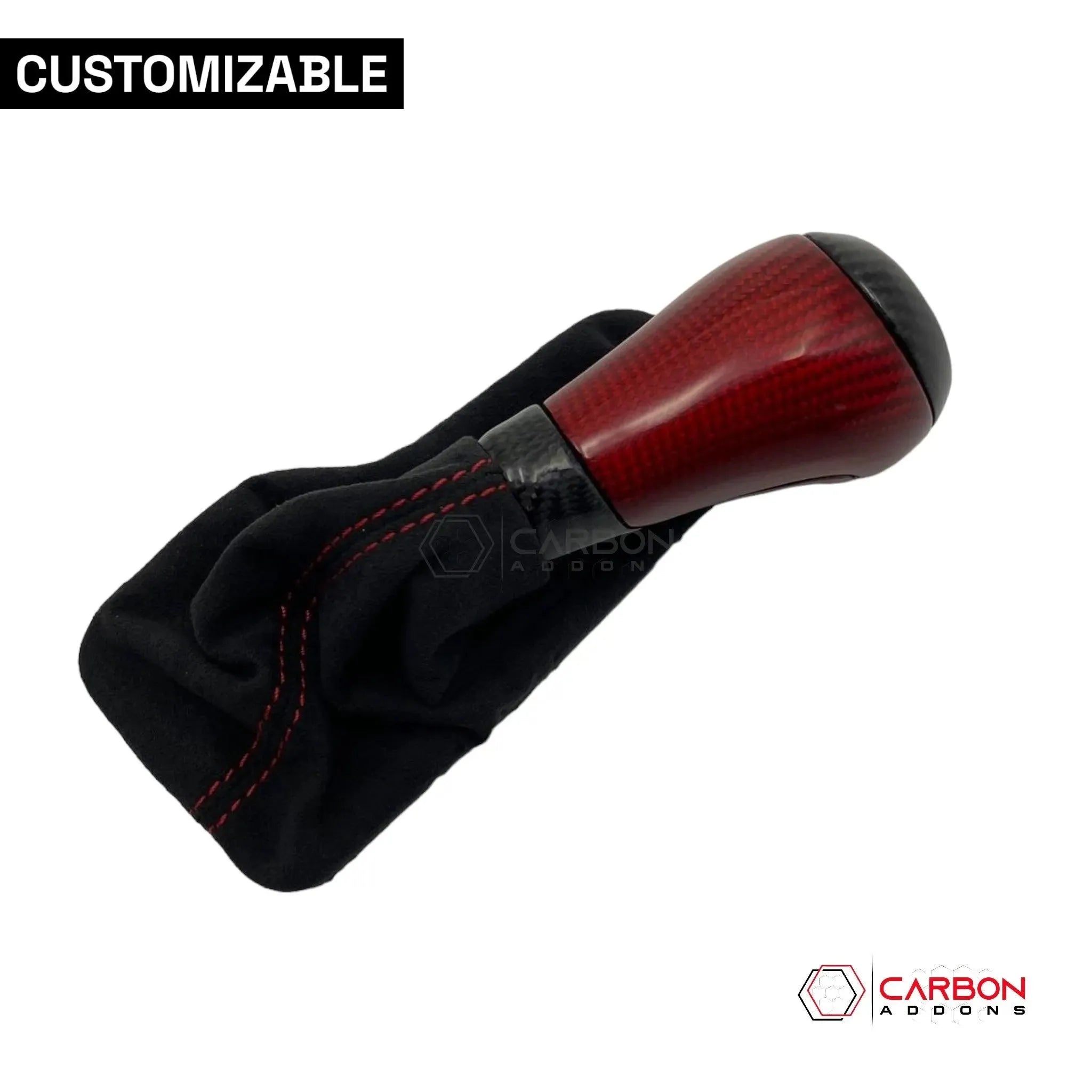 Customizable Carbon Fiber Automatic Shift Knob for 2016-2024 Chevy Camaro - carbonaddons Carbon Fiber Parts, Accessories, Upgrades, Mods