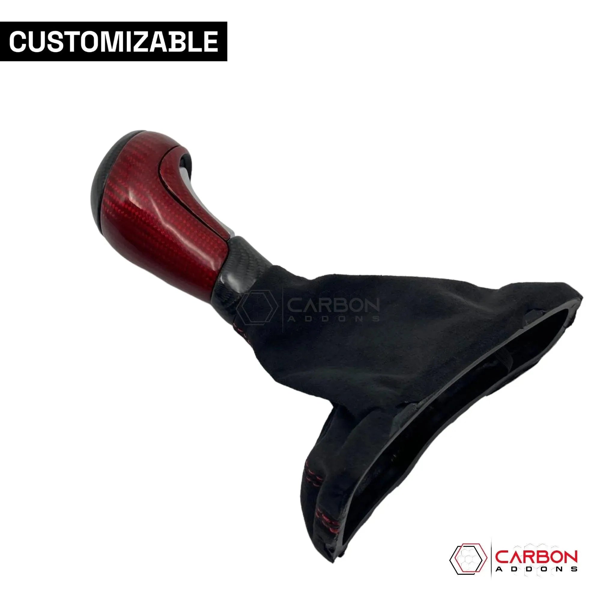Customizable Carbon Fiber Automatic Shift Knob for 2016-2024 Chevy Camaro - carbonaddons Carbon Fiber Parts, Accessories, Upgrades, Mods