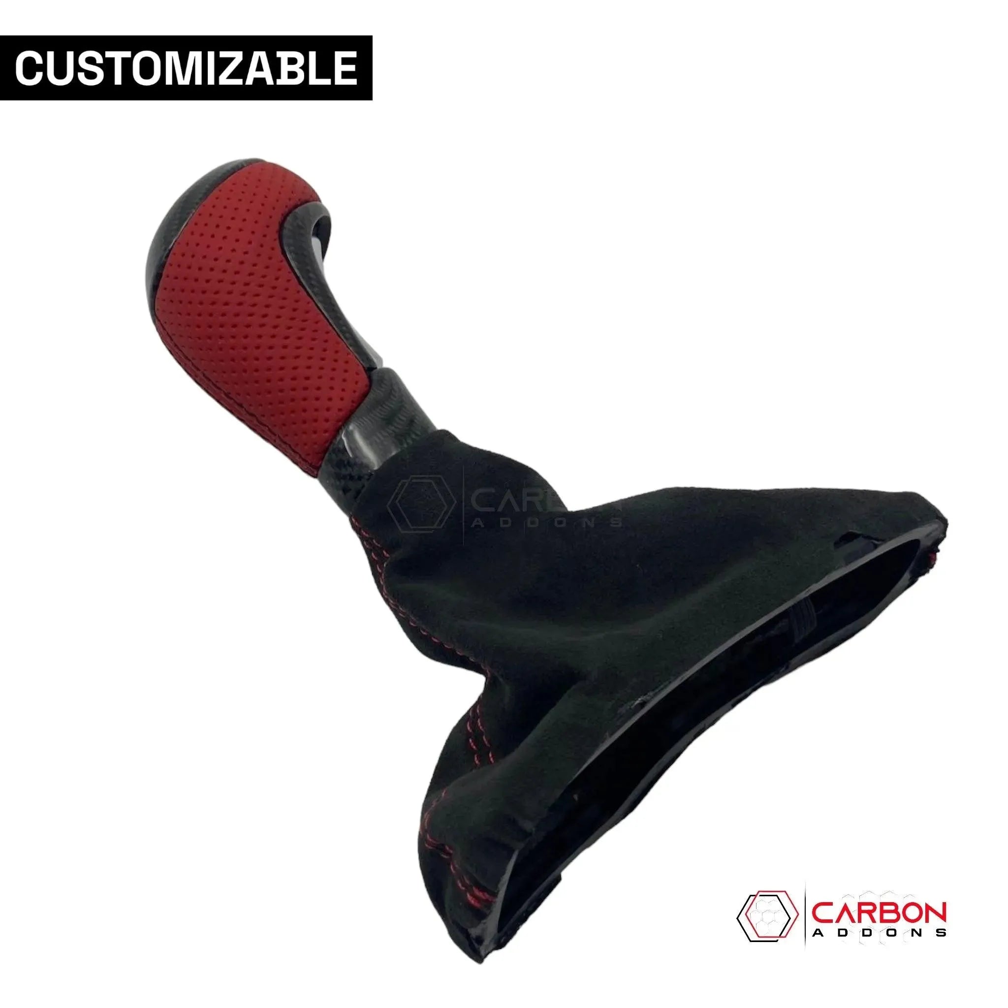 Customizable Carbon Fiber Automatic Shift Knob for 2016-2024 Chevy Camaro - carbonaddons Carbon Fiber Parts, Accessories, Upgrades, Mods
