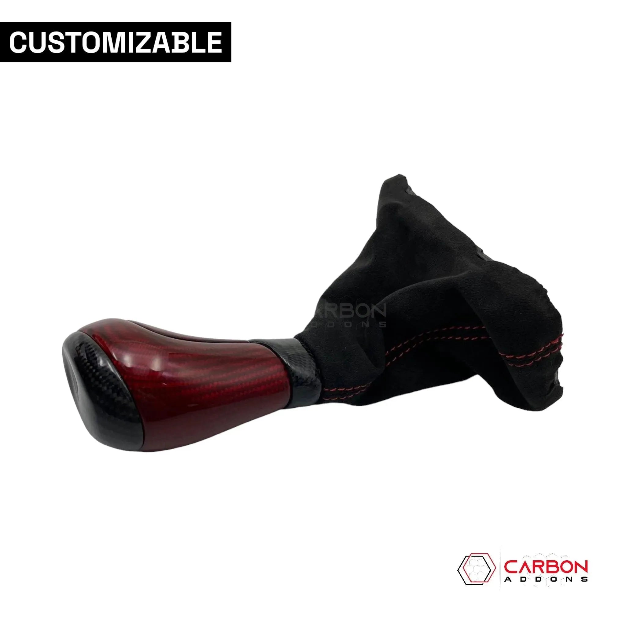 Customizable Carbon Fiber Automatic Shift Knob for 2016-2024 Chevy Camaro - carbonaddons Carbon Fiber Parts, Accessories, Upgrades, Mods
