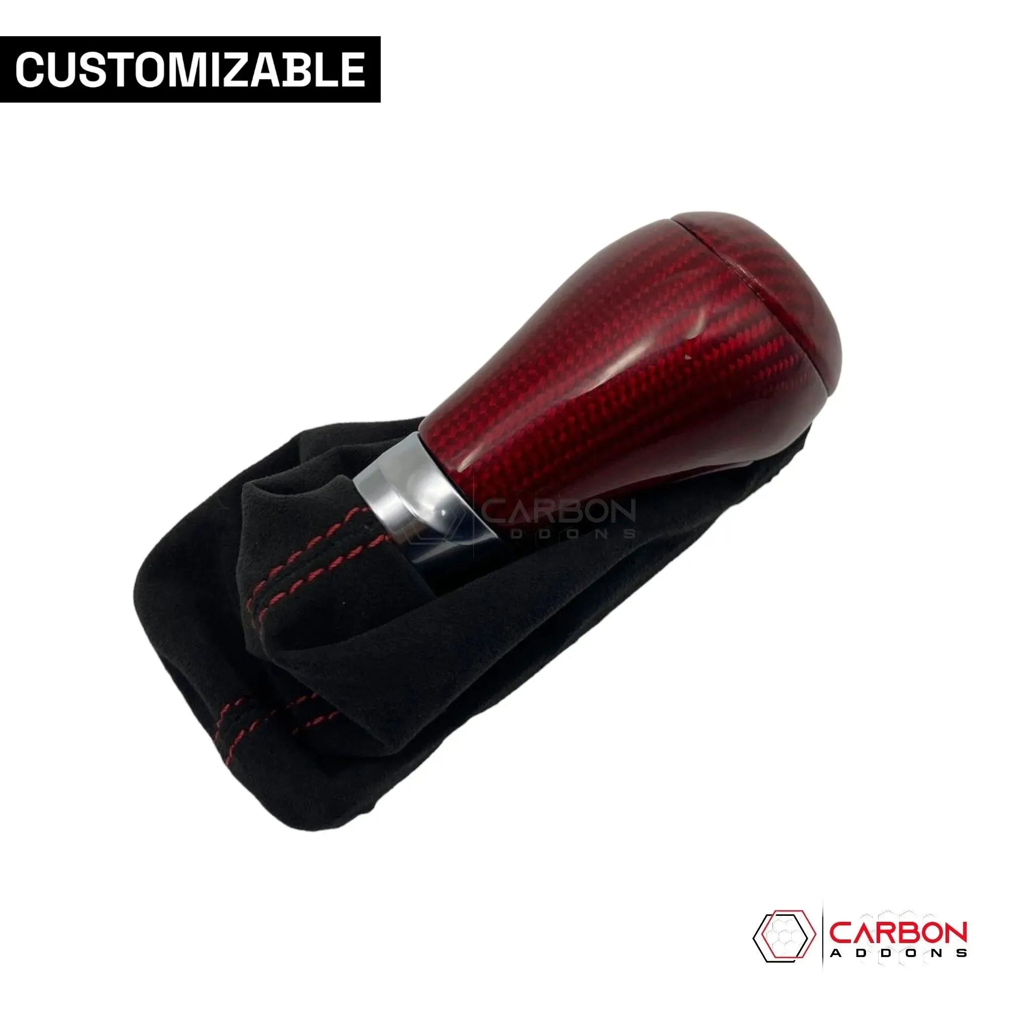 Customizable Carbon Fiber Automatic Shift Knob for 2016-2024 Chevy Camaro - carbonaddons Carbon Fiber Parts, Accessories, Upgrades, Mods