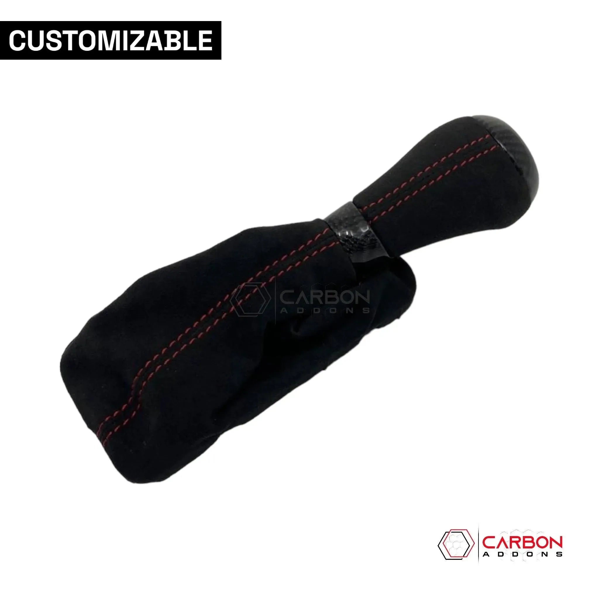 Customizable Carbon Fiber Automatic Shift Knob for 2016-2024 Chevy Camaro - carbonaddons Carbon Fiber Parts, Accessories, Upgrades, Mods