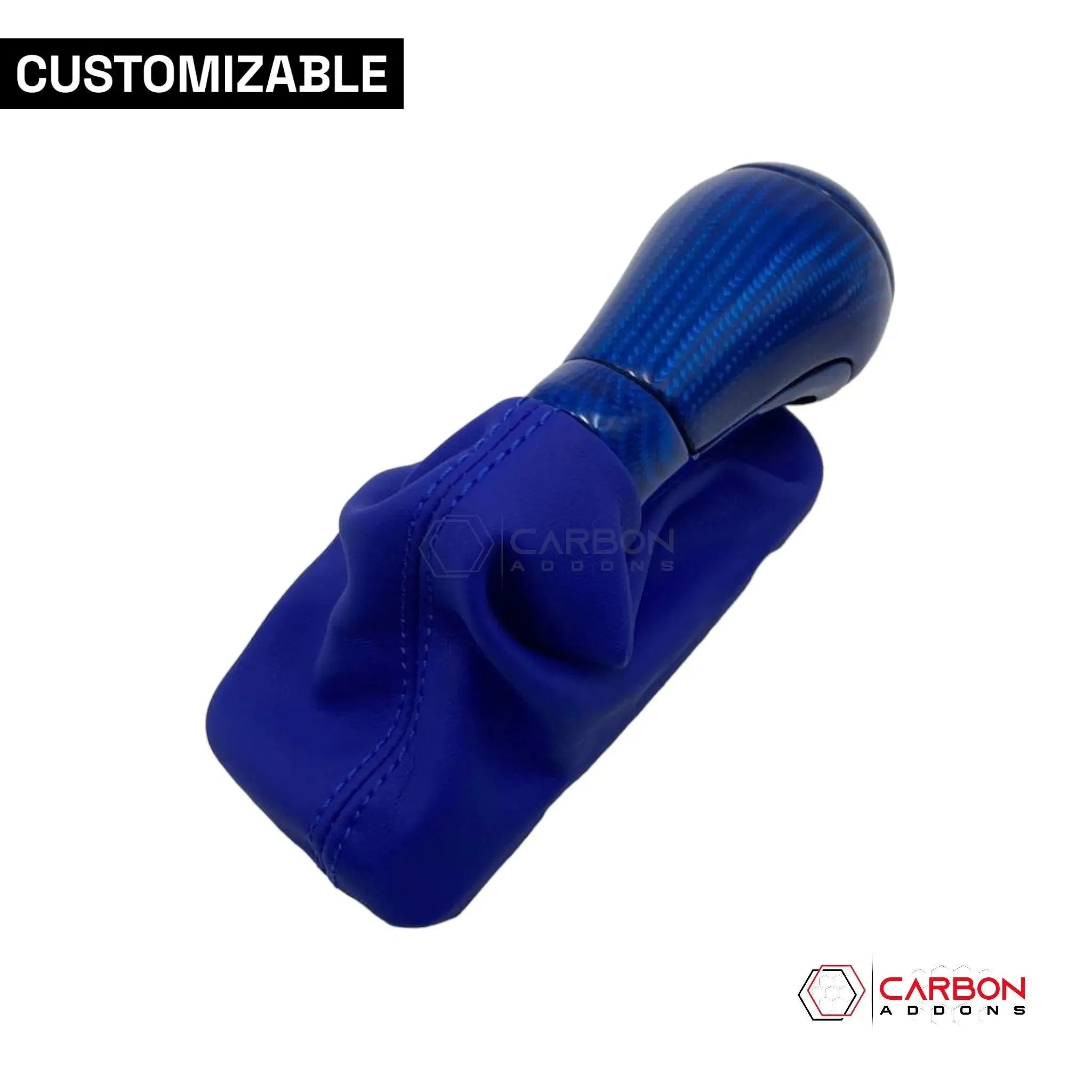 Customizable Carbon Fiber Automatic Shift Knob for 2016-2024 Chevy Camaro - carbonaddons Carbon Fiber Parts, Accessories, Upgrades, Mods