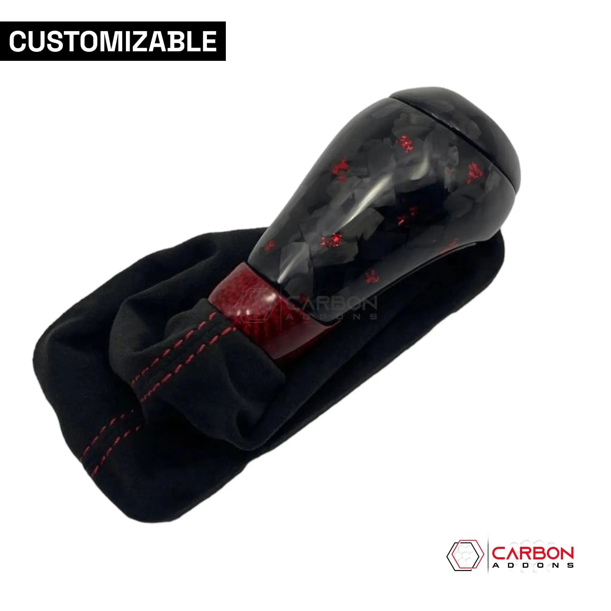 Customizable Carbon Fiber Automatic Shift Knob for 2016-2024 Chevy Camaro - carbonaddons Carbon Fiber Parts, Accessories, Upgrades, Mods