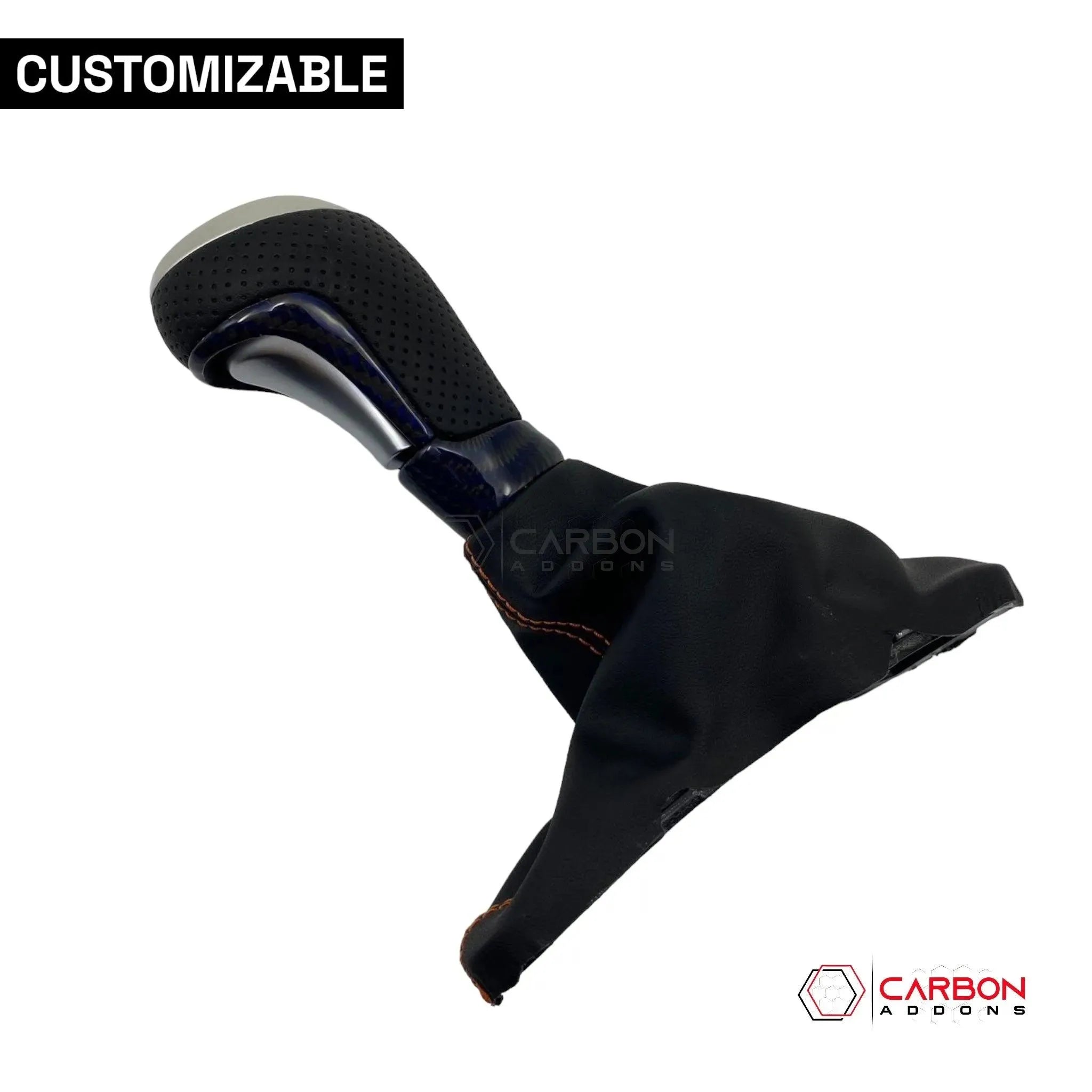 Customizable Carbon Fiber Automatic Shift Knob for 2016-2024 Chevy Camaro - carbonaddons Carbon Fiber Parts, Accessories, Upgrades, Mods