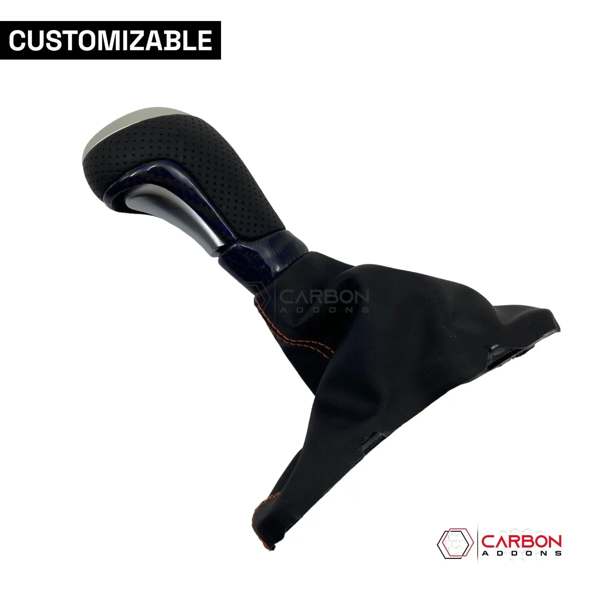 Customizable Carbon Fiber Automatic Shift Knob for 2016-2024 Chevy Camaro - carbonaddons Carbon Fiber Parts, Accessories, Upgrades, Mods