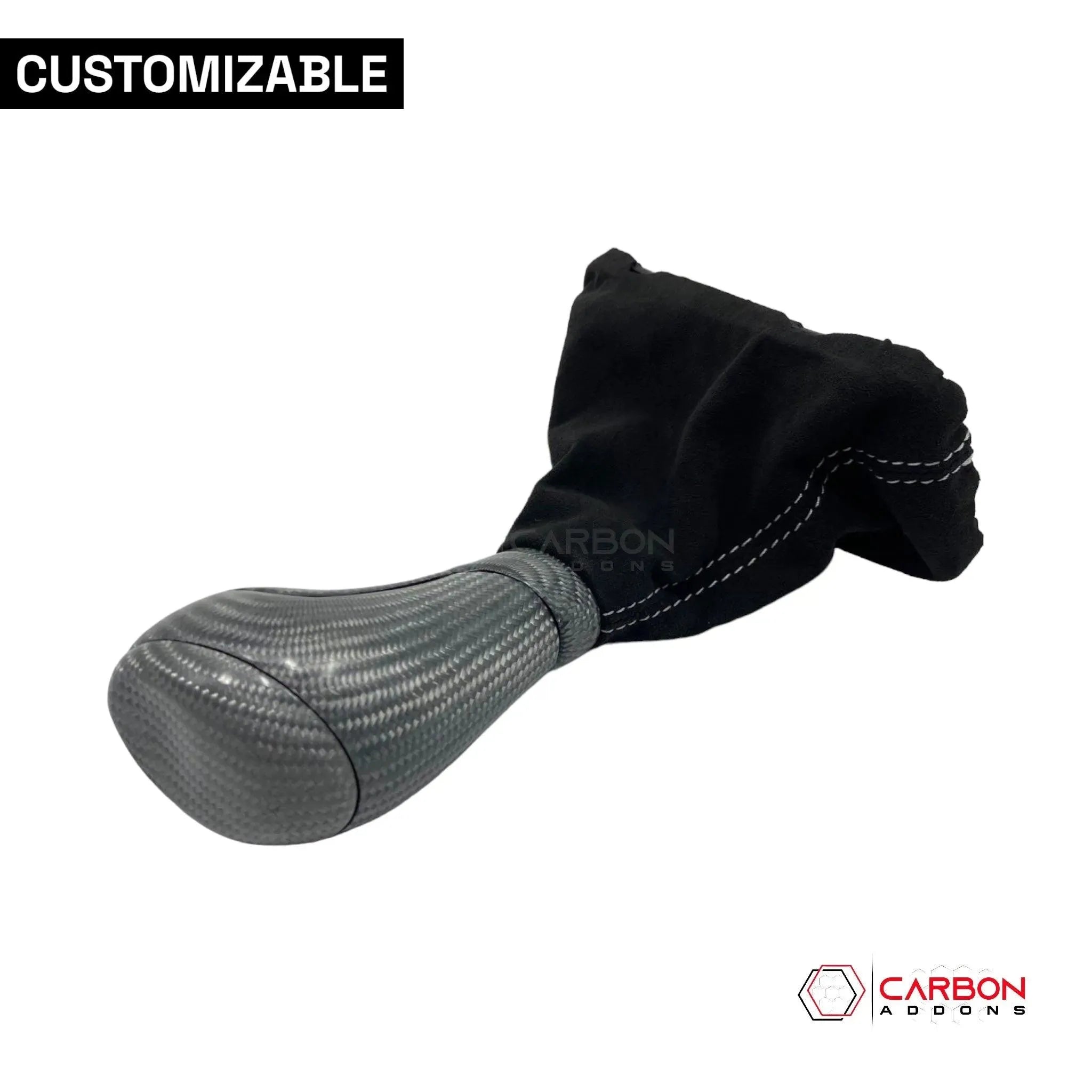Customizable Carbon Fiber Automatic Shift Knob for 2016-2024 Chevy Camaro - carbonaddons Carbon Fiber Parts, Accessories, Upgrades, Mods