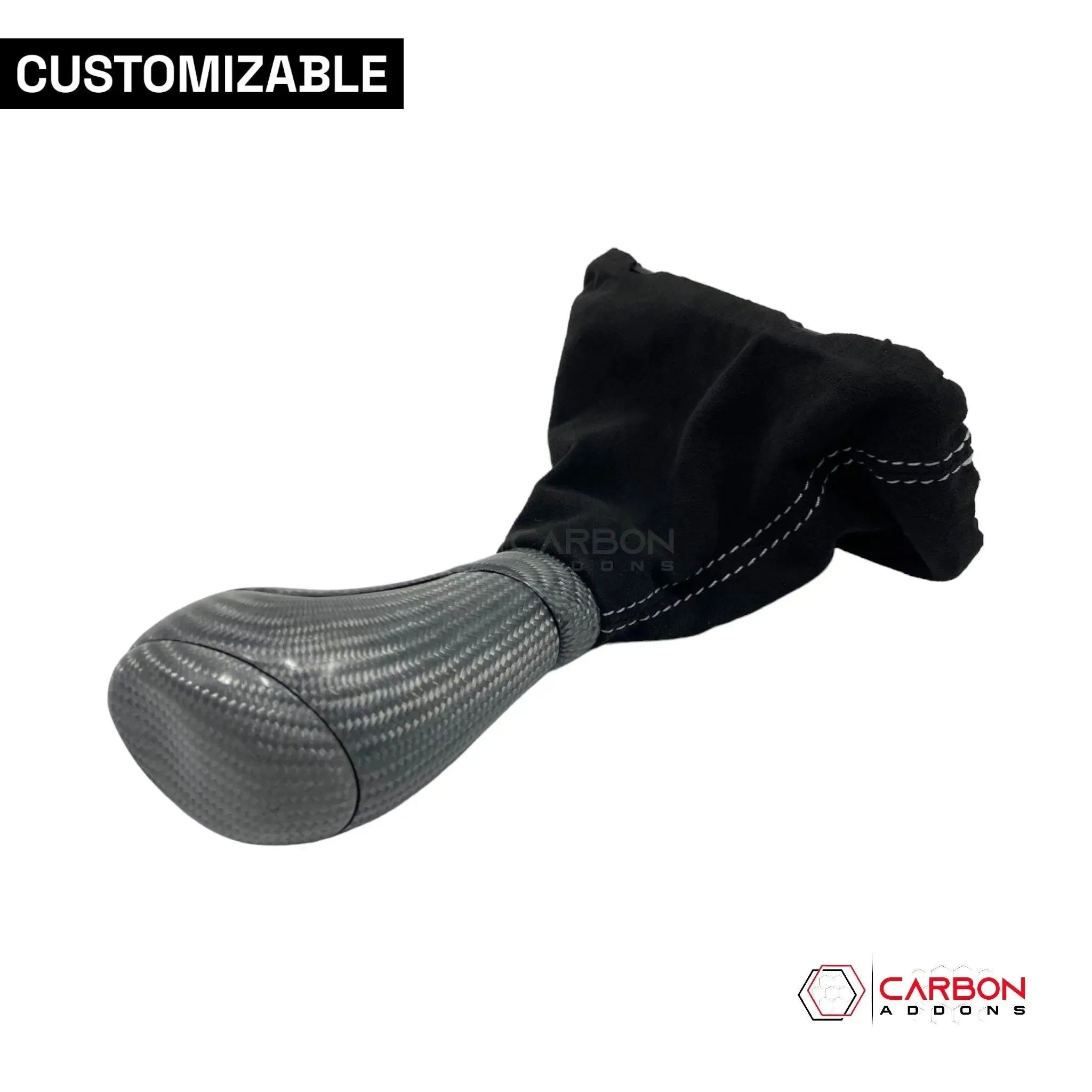 Customizable Carbon Fiber Automatic Shift Knob for 2016-2024 Chevy Camaro - carbonaddons Carbon Fiber Parts, Accessories, Upgrades, Mods