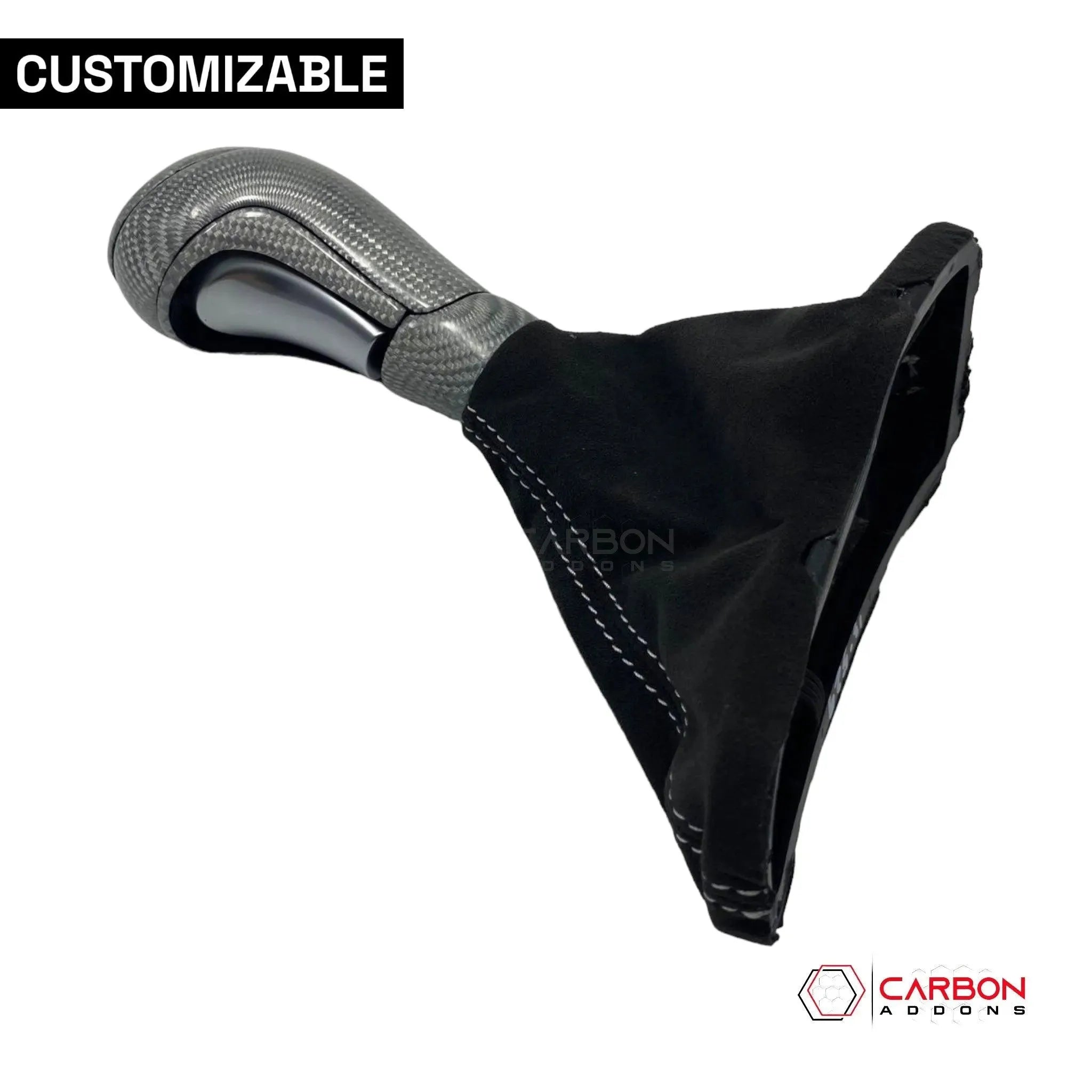 Customizable Carbon Fiber Automatic Shift Knob for 2016-2024 Chevy Camaro - carbonaddons Carbon Fiber Parts, Accessories, Upgrades, Mods