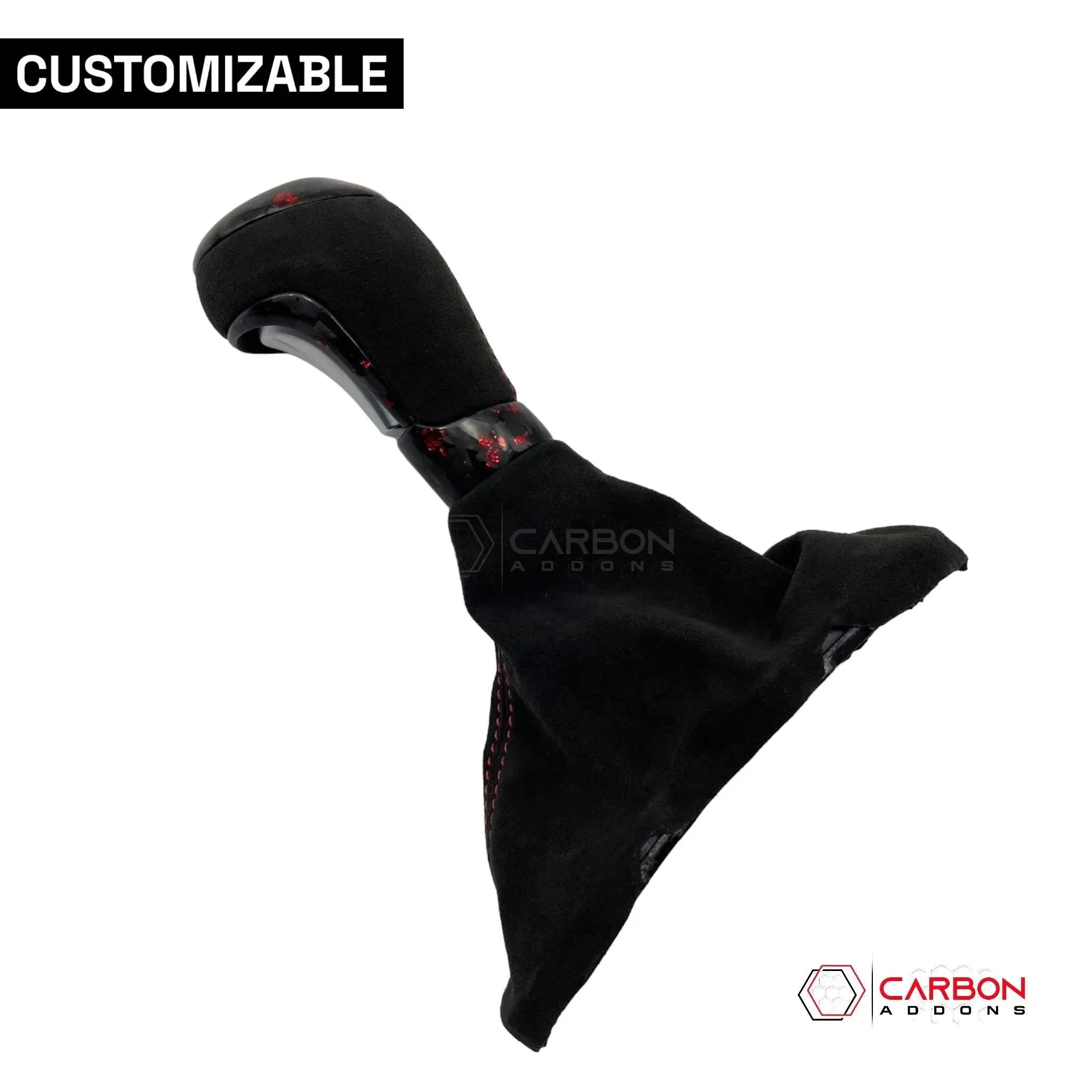 Customizable Carbon Fiber Automatic Shift Knob for 2016-2024 Chevy Camaro - carbonaddons Carbon Fiber Parts, Accessories, Upgrades, Mods