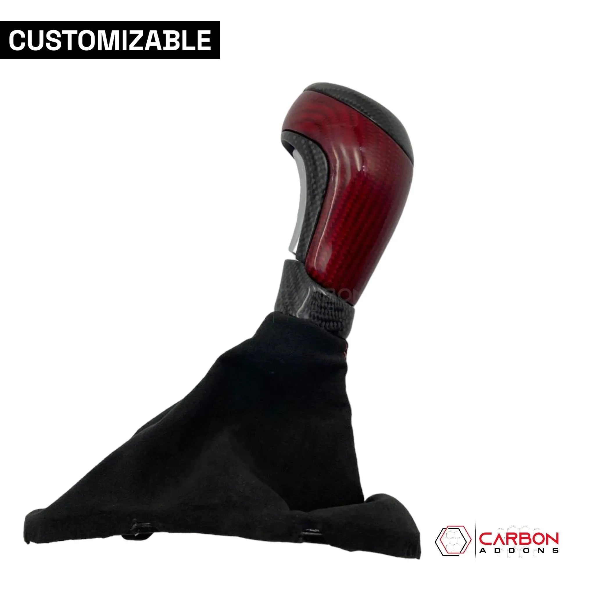 Customizable Carbon Fiber Automatic Shift Knob for 2016-2024 Chevy Camaro - carbonaddons Carbon Fiber Parts, Accessories, Upgrades, Mods