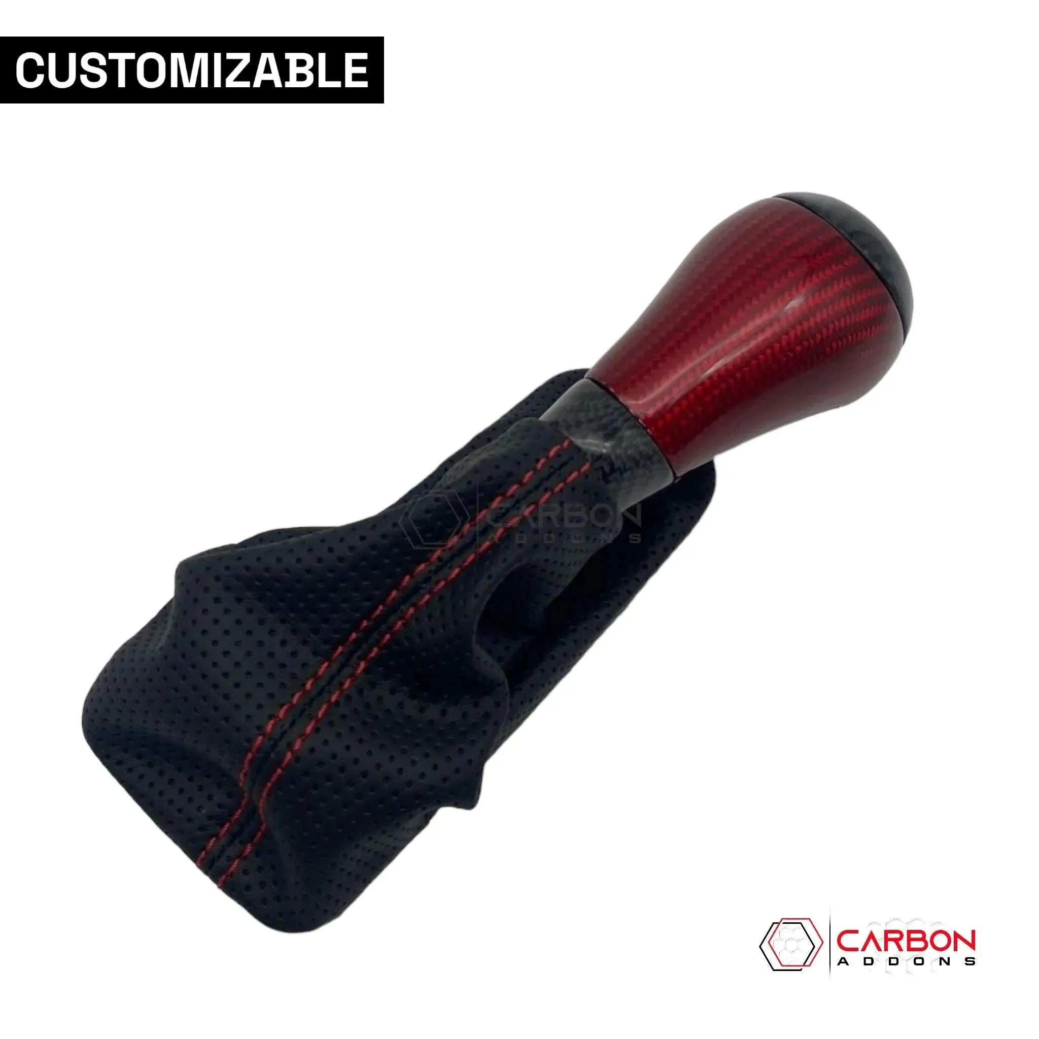 Customizable Carbon Fiber Automatic Shift Knob for 2016-2024 Chevy Camaro - carbonaddons Carbon Fiber Parts, Accessories, Upgrades, Mods
