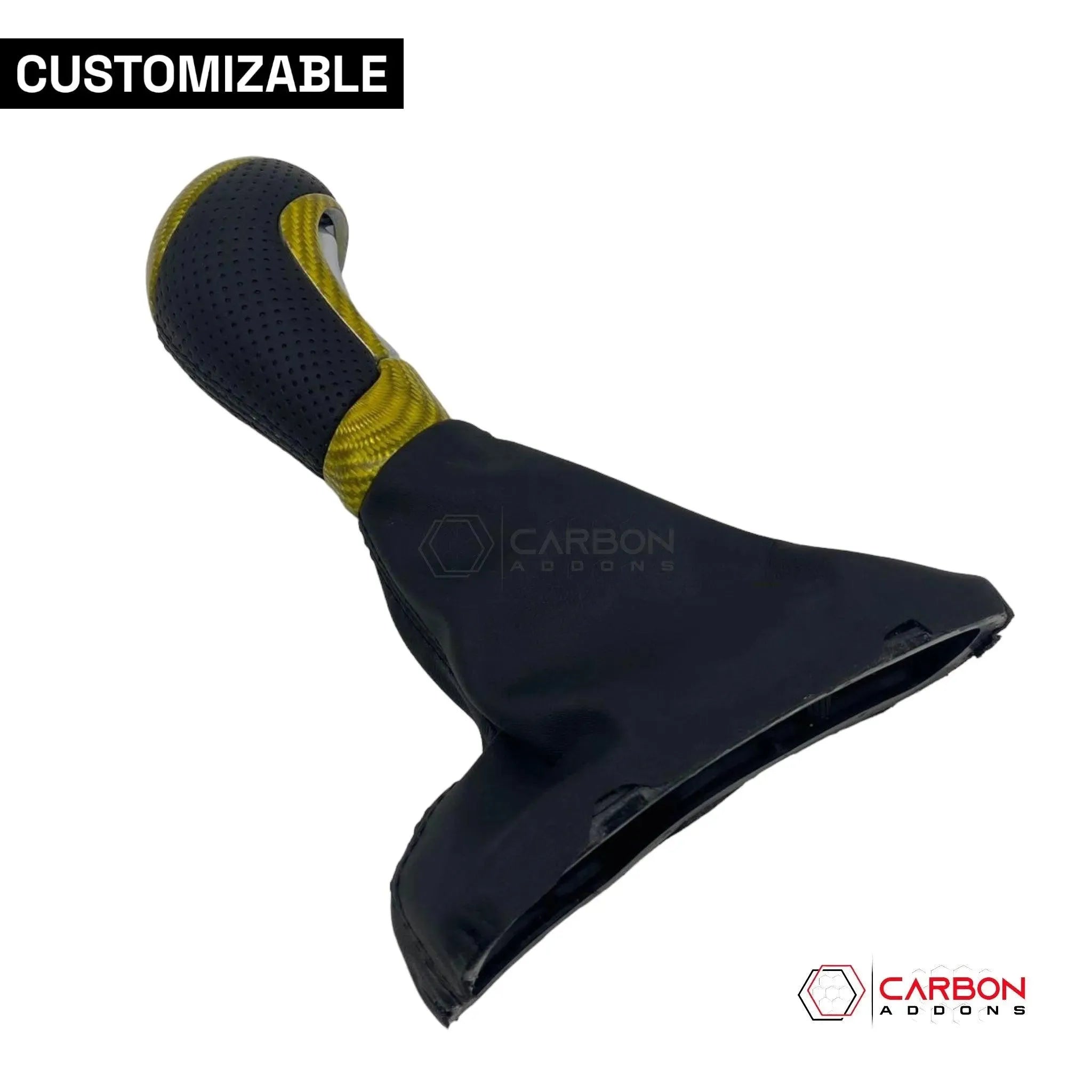 Customizable Carbon Fiber Automatic Shift Knob for 2016-2024 Chevy Camaro - carbonaddons Carbon Fiber Parts, Accessories, Upgrades, Mods
