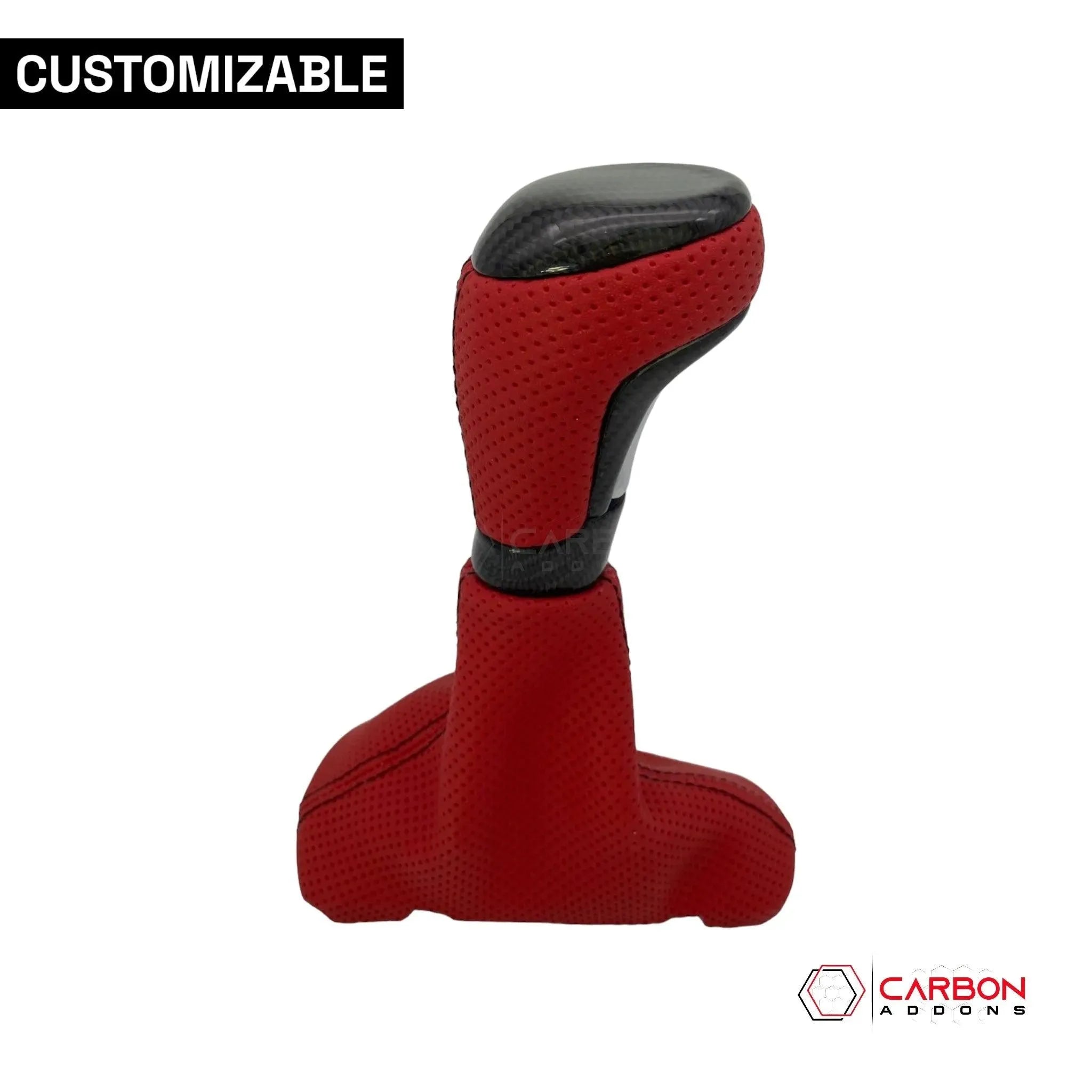 Customizable Carbon Fiber Automatic Shift Knob for 2016-2024 Chevy Camaro - carbonaddons Carbon Fiber Parts, Accessories, Upgrades, Mods