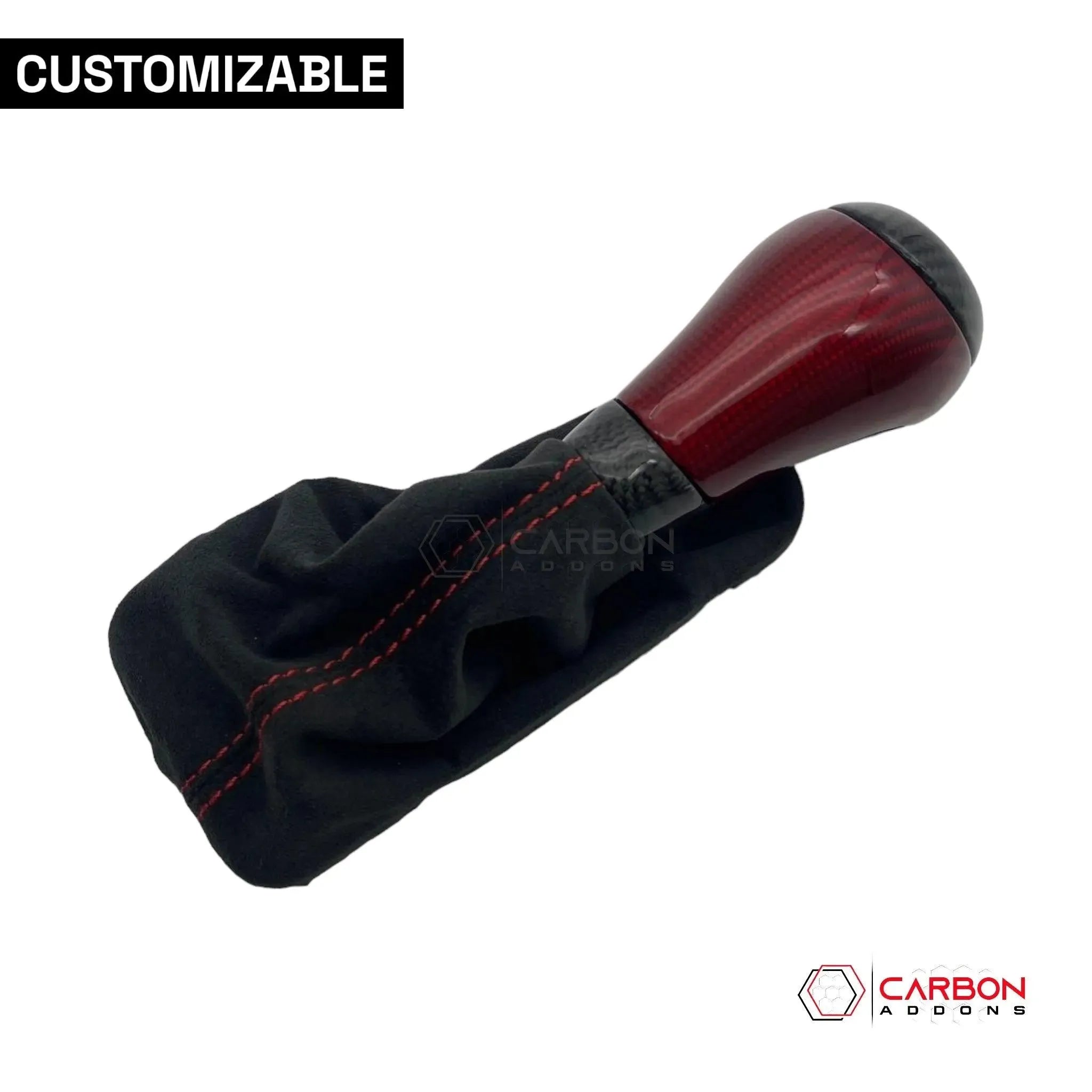 Customizable Carbon Fiber Automatic Shift Knob for 2016-2024 Chevy Camaro - carbonaddons Carbon Fiber Parts, Accessories, Upgrades, Mods