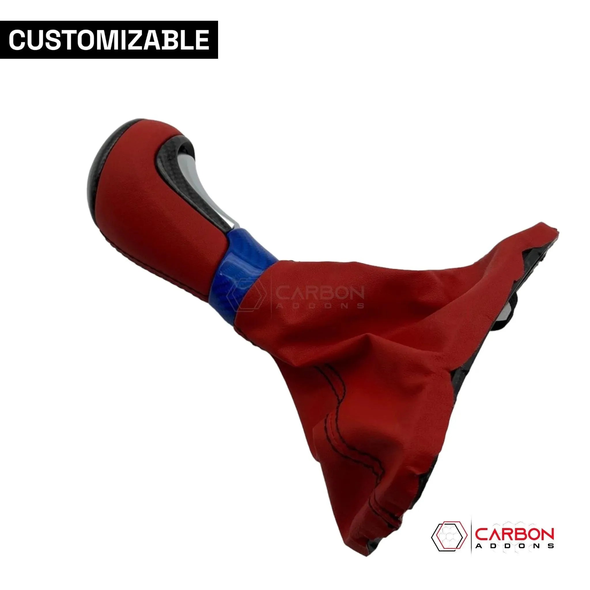Customizable Carbon Fiber Automatic Shift Knob for 2016-2024 Chevy Camaro - carbonaddons Carbon Fiber Parts, Accessories, Upgrades, Mods