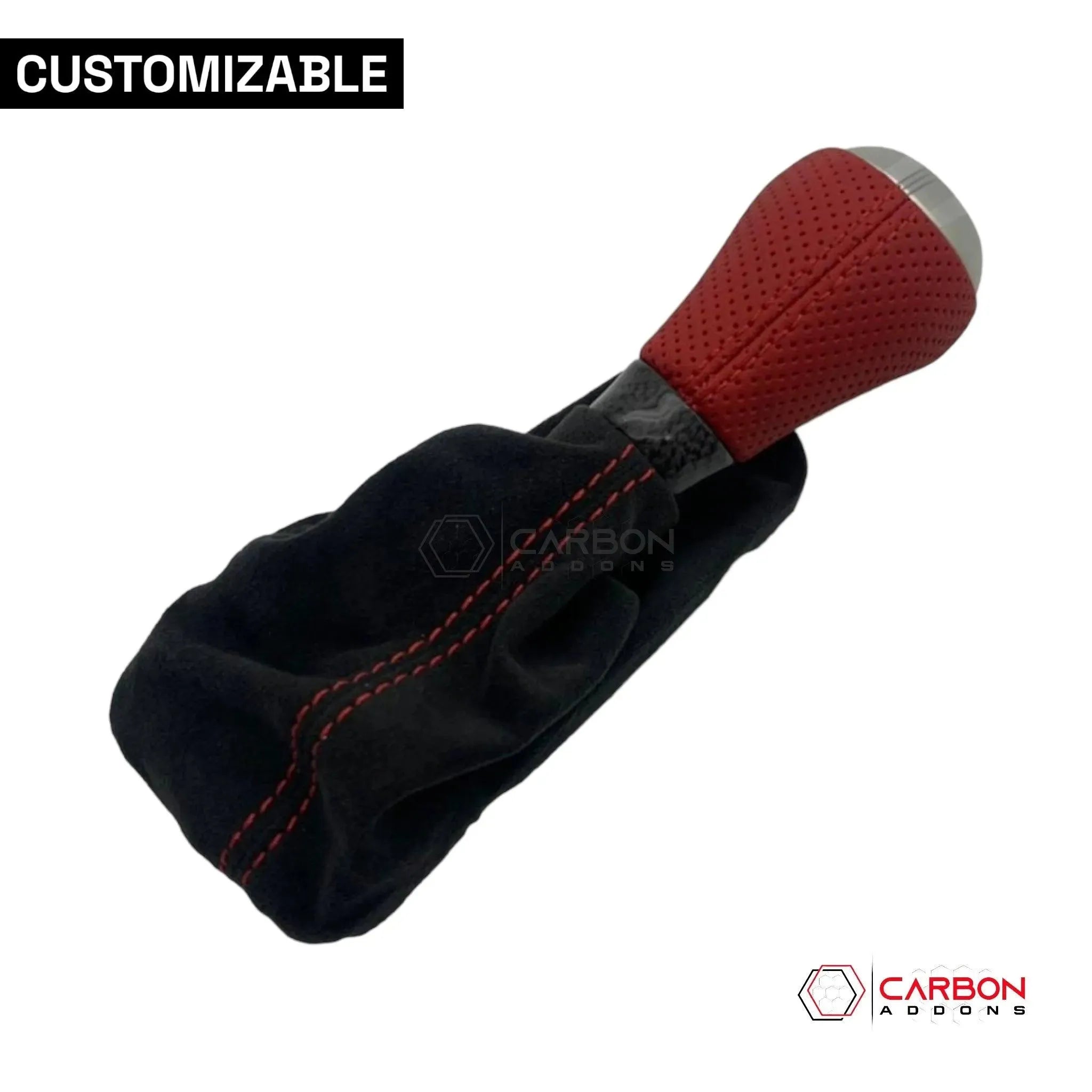 Customizable Carbon Fiber Automatic Shift Knob for 2016-2024 Chevy Camaro - carbonaddons Carbon Fiber Parts, Accessories, Upgrades, Mods