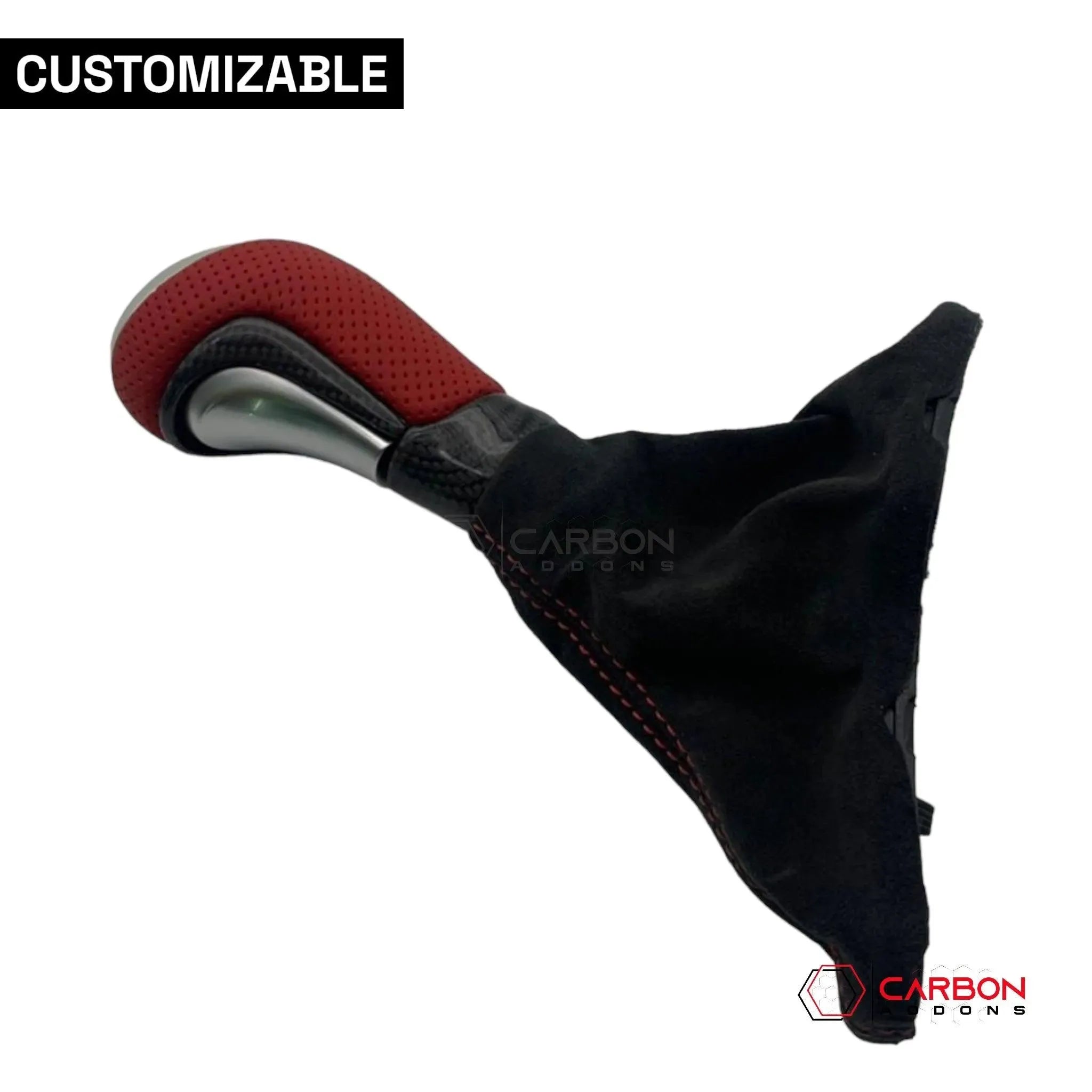 Customizable Carbon Fiber Automatic Shift Knob for 2016-2024 Chevy Camaro - carbonaddons Carbon Fiber Parts, Accessories, Upgrades, Mods