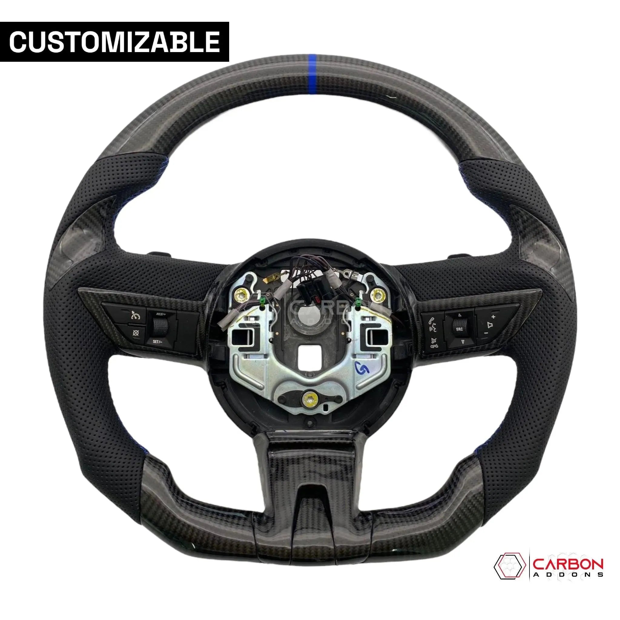 Customizable Carbon Fiber Steering Wheel for Chevy Camaro 2010-2012 - carbonaddons Carbon Fiber Parts, Accessories, Upgrades, Mods