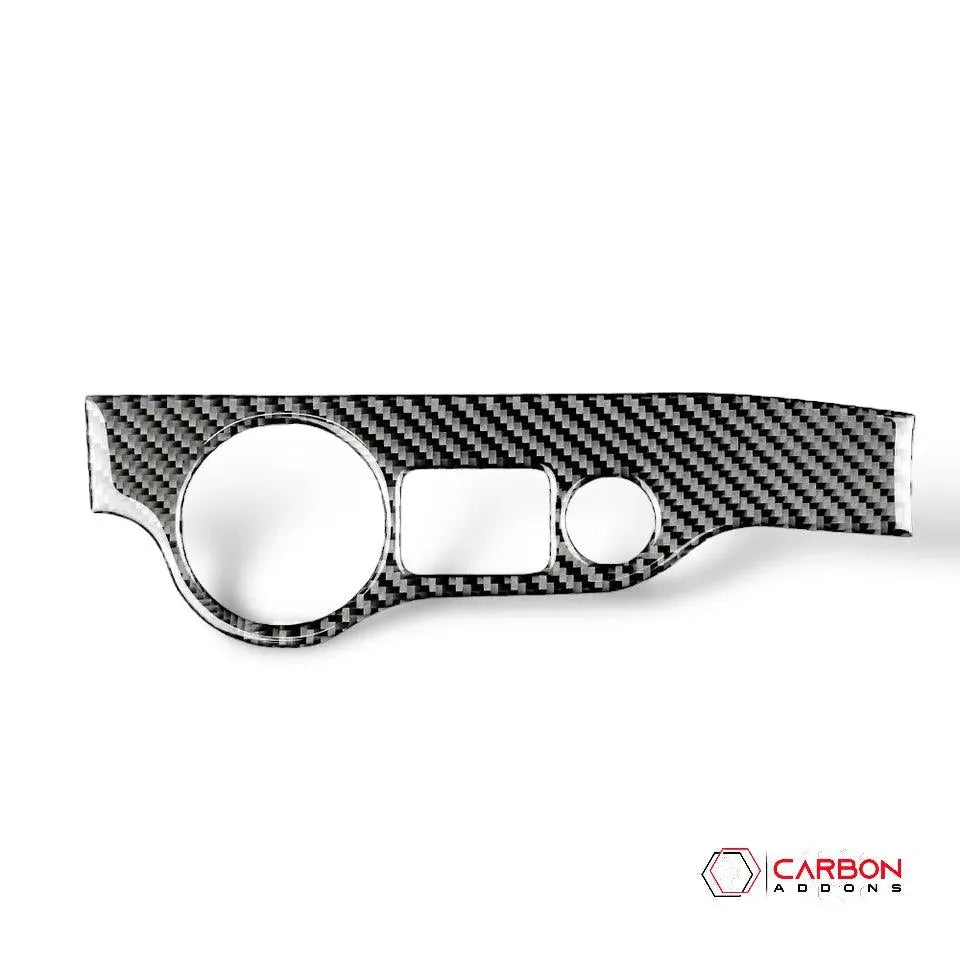 Dodge Challenger 2015-2023 Carbon Fiber Headlight and Trunk Release Button Trim Overlay - carbonaddons Carbon Fiber Parts, Accessories, Upgrades, Mods