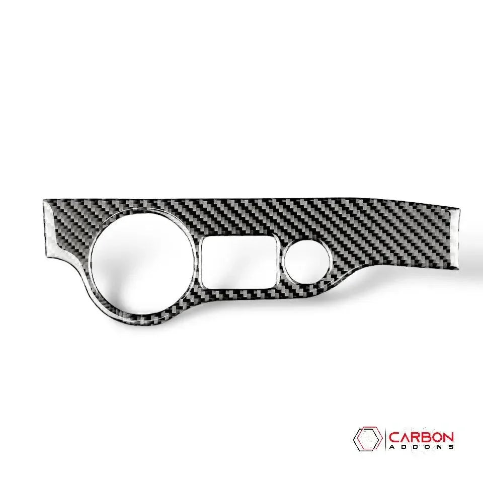 Dodge Challenger 2015-2023 Carbon Fiber Headlight and Trunk Release Button Trim Overlay - carbonaddons Carbon Fiber Parts, Accessories, Upgrades, Mods