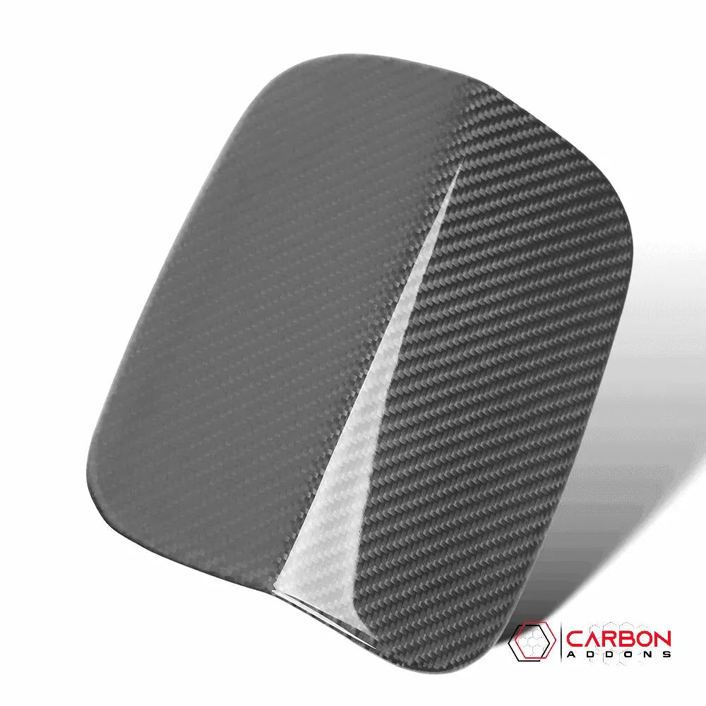 Dodge Charger 2011-2023 Real Carbon Fiber Exterior Gas Cap Cover - carbonaddons Carbon Fiber Parts, Accessories, Upgrades, Mods