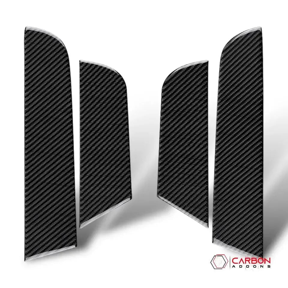 Dodge Charger 2015-2023 Carbon Fiber Door Panel Trim Overlay - carbonaddons Carbon Fiber Parts, Accessories, Upgrades, Mods