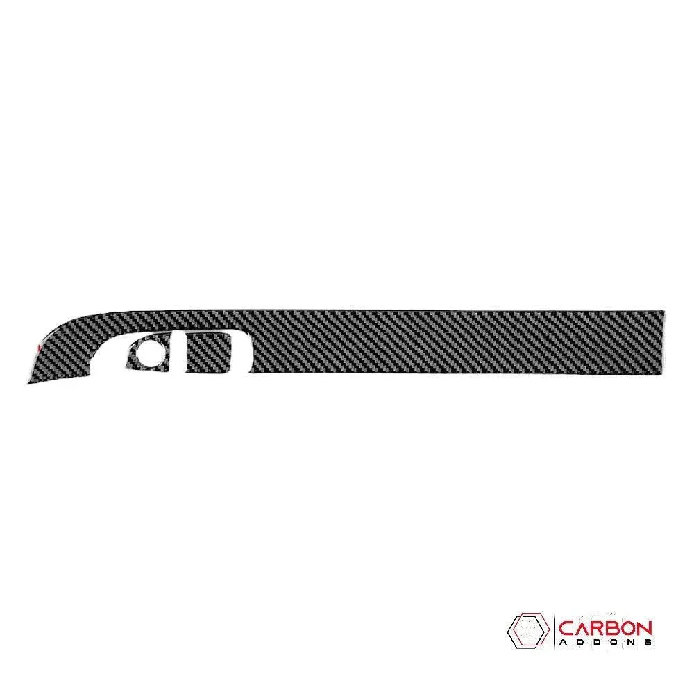 Dodge Charger 2015-2023 Carbon Fiber Storage Glove Box Trim Overlay - carbonaddons Carbon Fiber Parts, Accessories, Upgrades, Mods