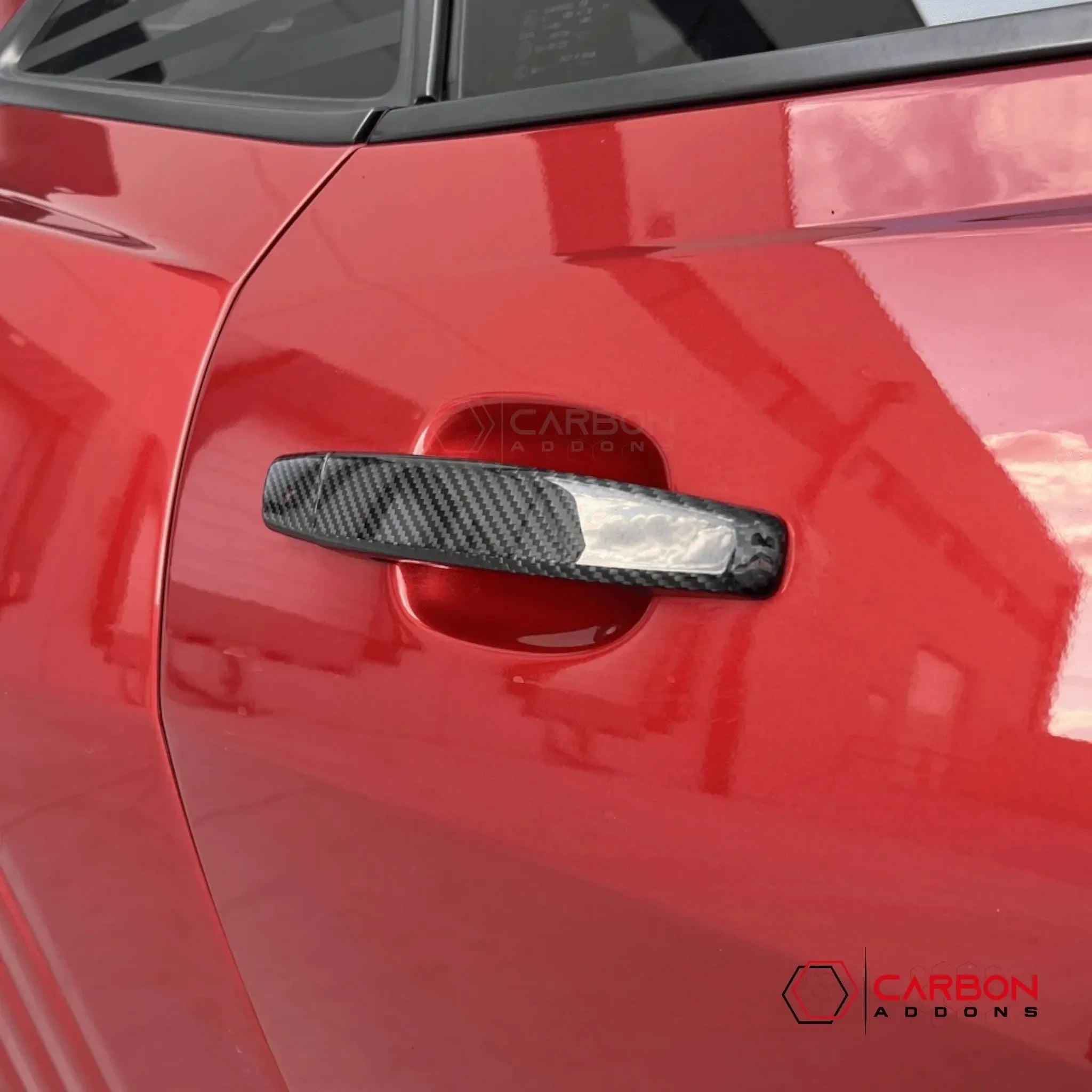 Exterior Carbon Fiber Door Handle Covers for 2010-2015 Chevy Camaro - carbonaddons Carbon Fiber Parts, Accessories, Upgrades, Mods