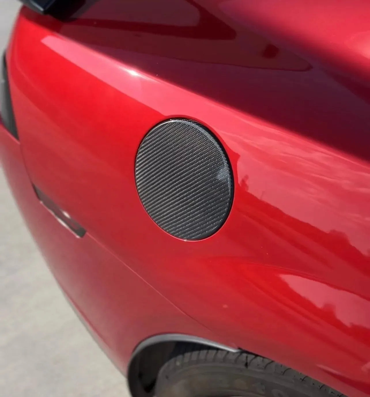 Exterior Carbon Fiber Gas Cap Cover for 2010-2015 Chevy Camaro - carbonaddons Carbon Fiber Parts, Accessories, Upgrades, Mods