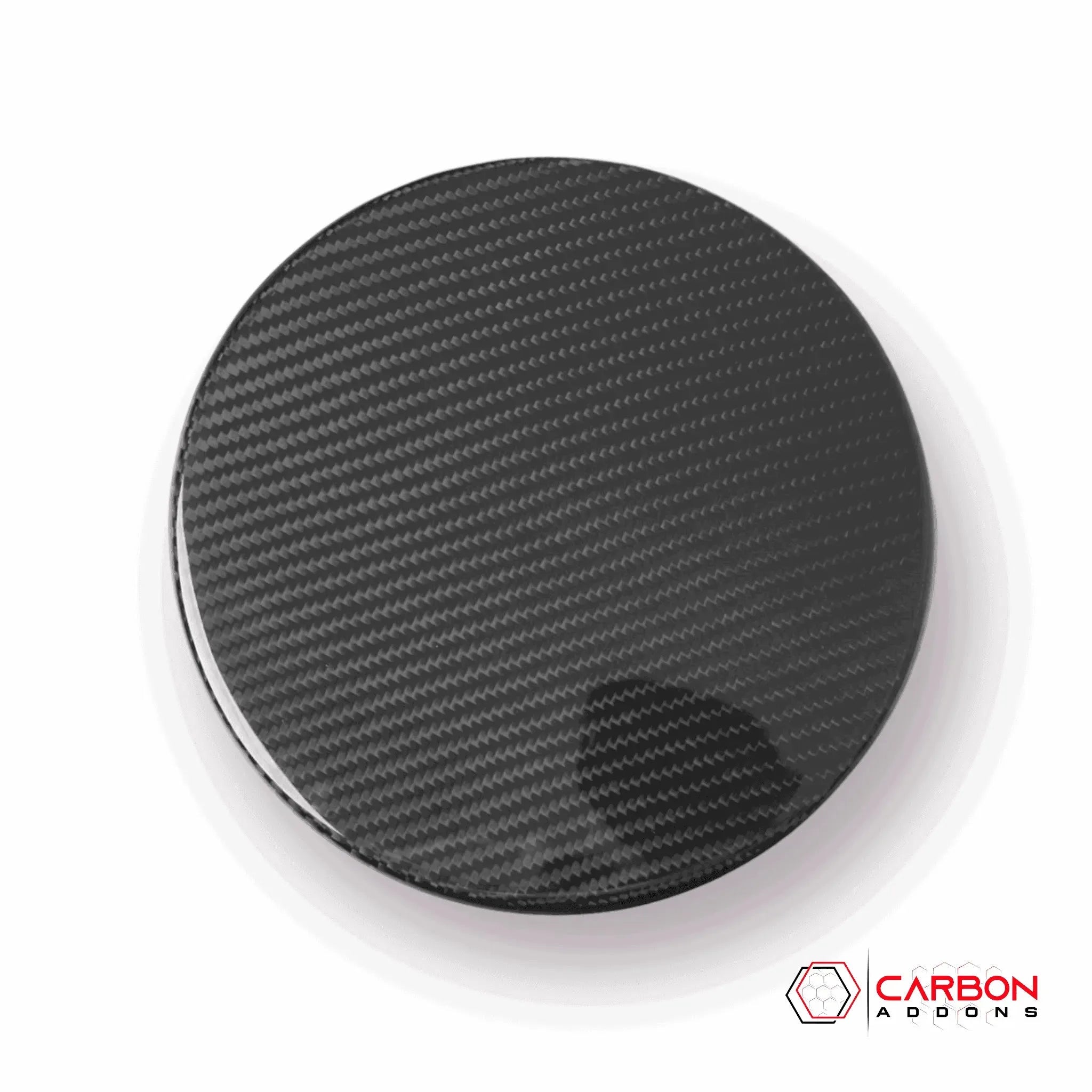 Exterior Carbon Fiber Gas Cap Cover for 2010-2015 Chevy Camaro - carbonaddons Carbon Fiber Parts, Accessories, Upgrades, Mods
